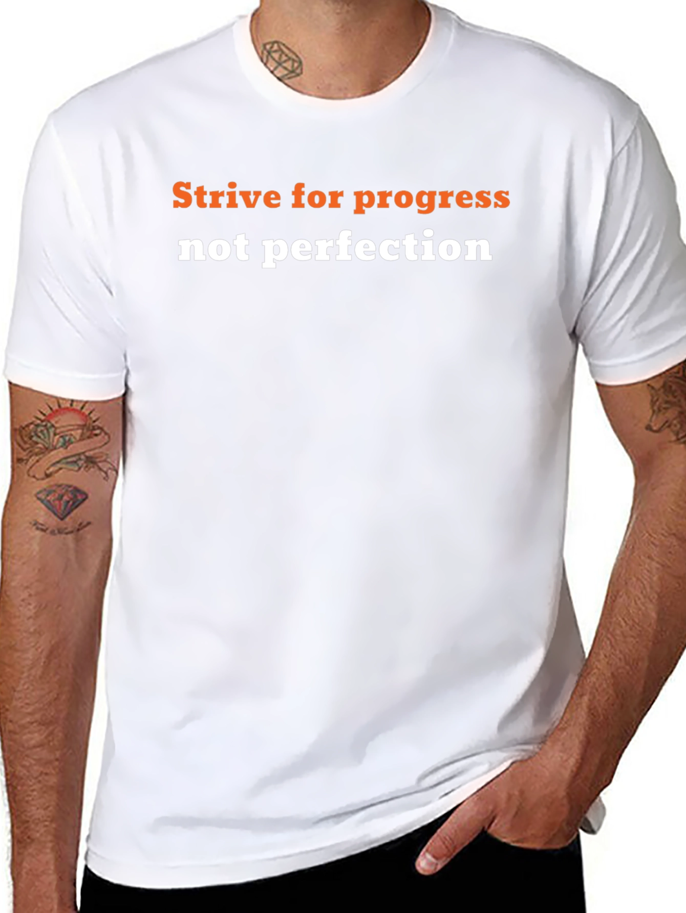 Strive for Progress T-Shirt - Motivational Graphic Tee