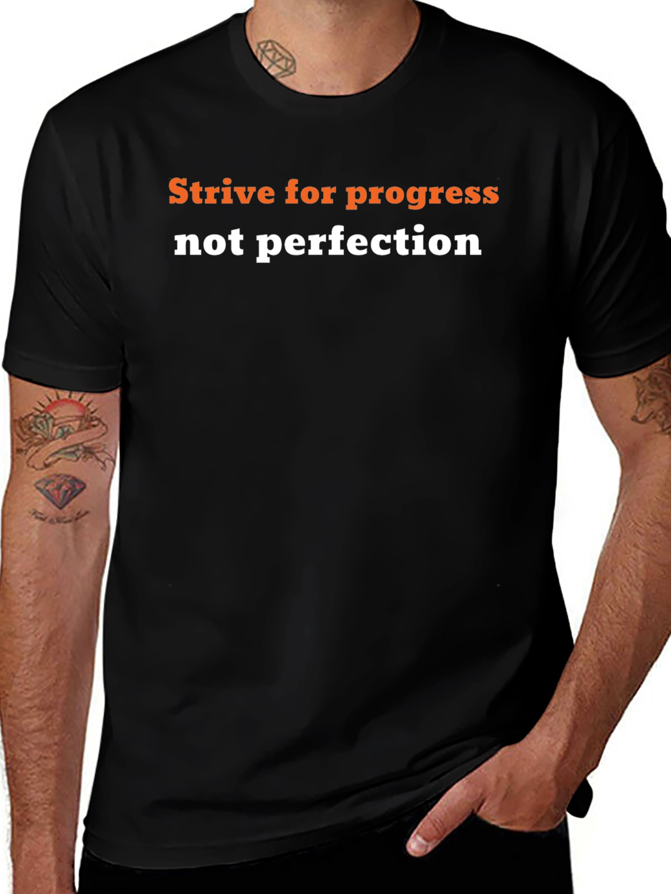 Strive for Progress T-Shirt - Motivational Graphic Tee
