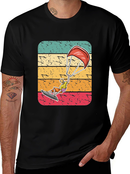 Retro Kitesurfing T-Shirt - Vintage Style