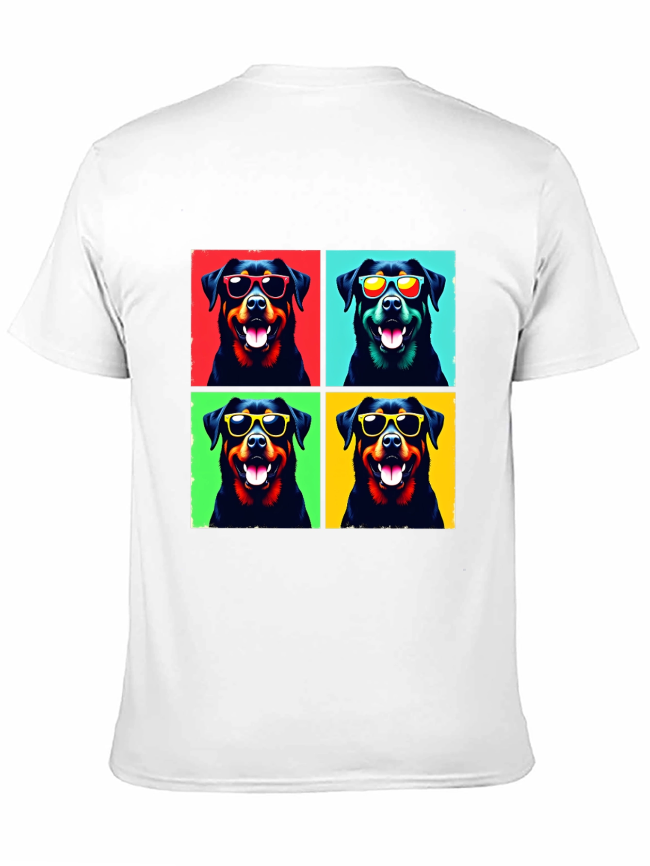 Cool Rottweiler Pop Art T-Shirt