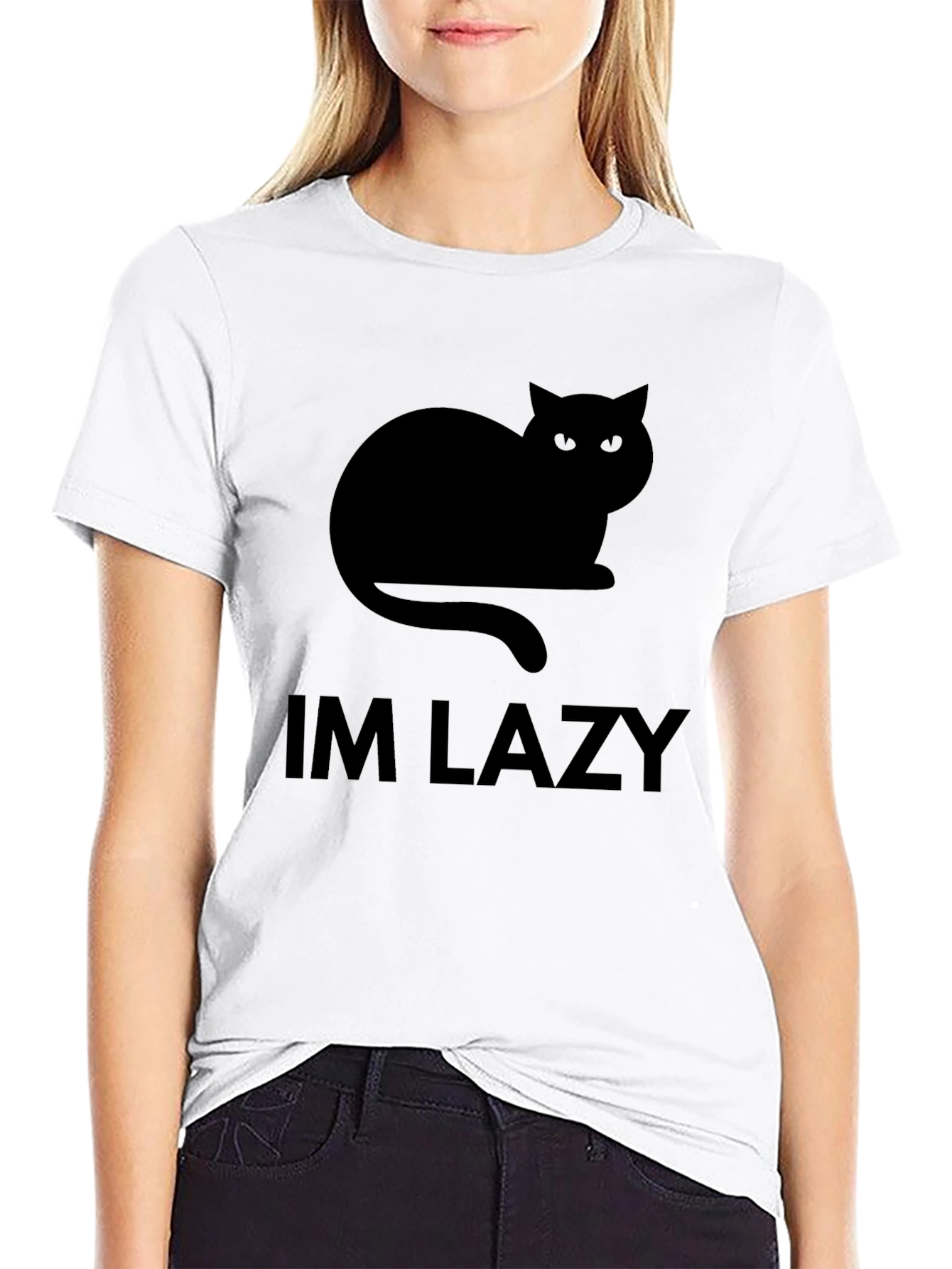 Im Lazy Cat Graphic T-Shirt