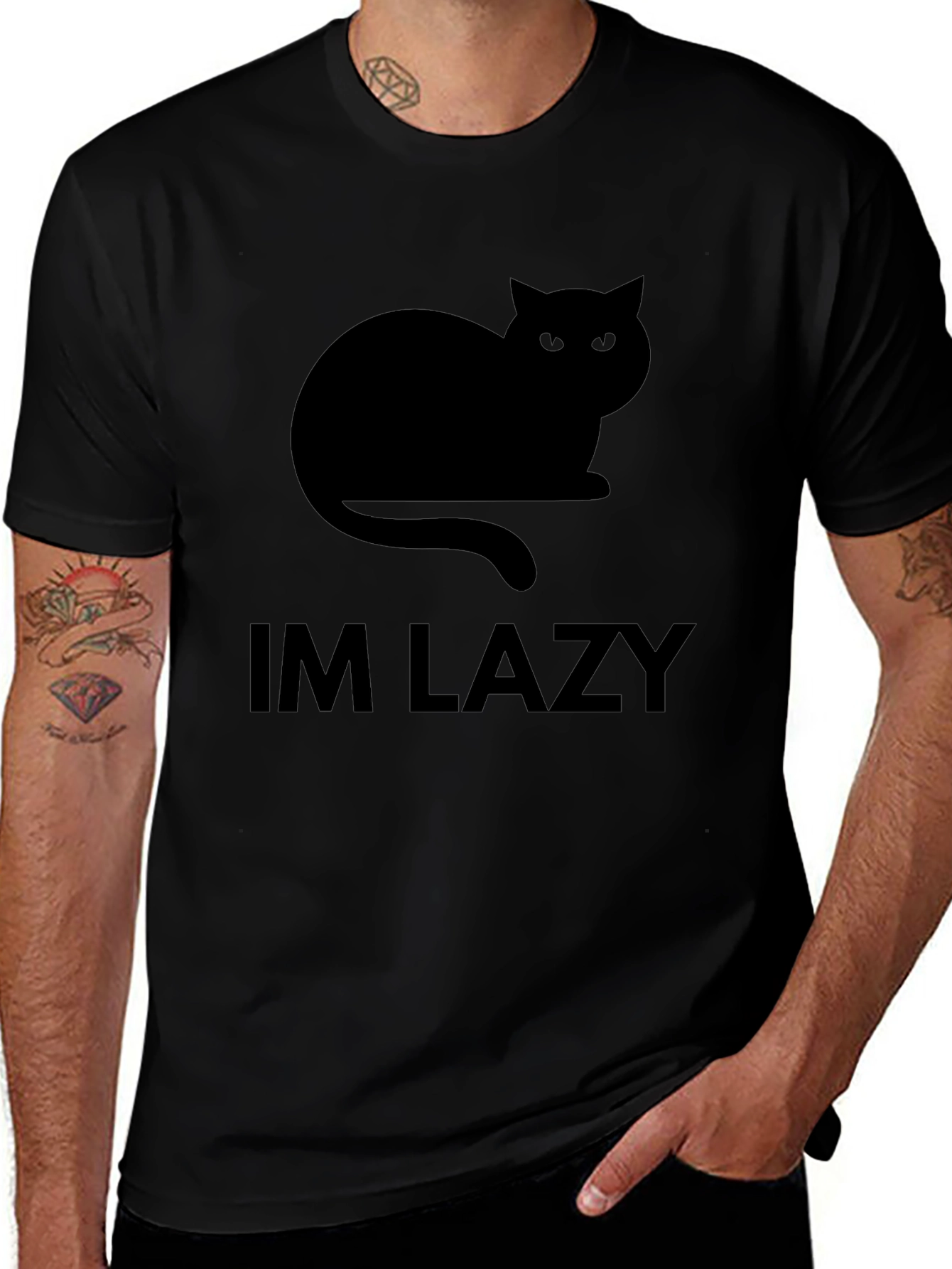 Im Lazy Cat Graphic T-Shirt