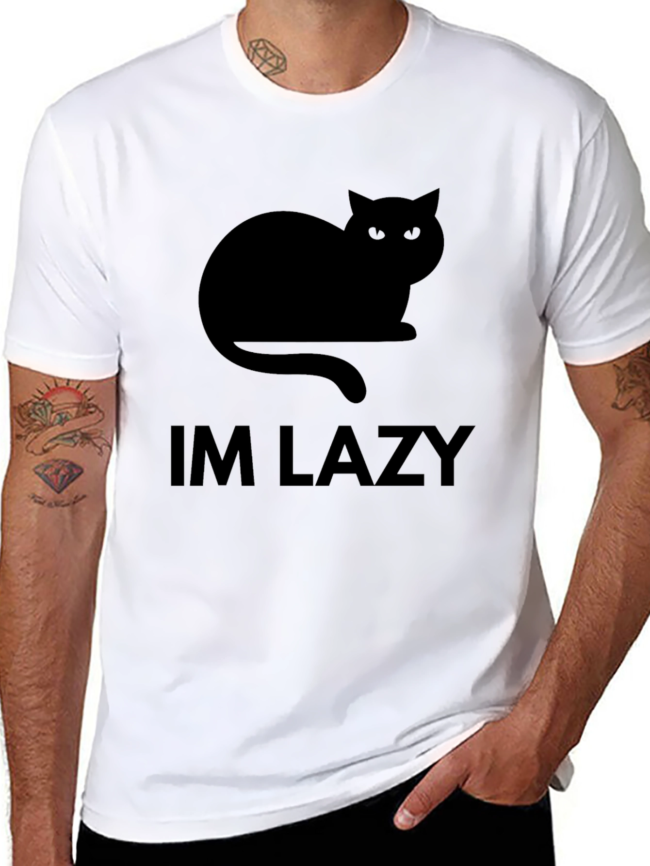 Im Lazy Cat Graphic T-Shirt