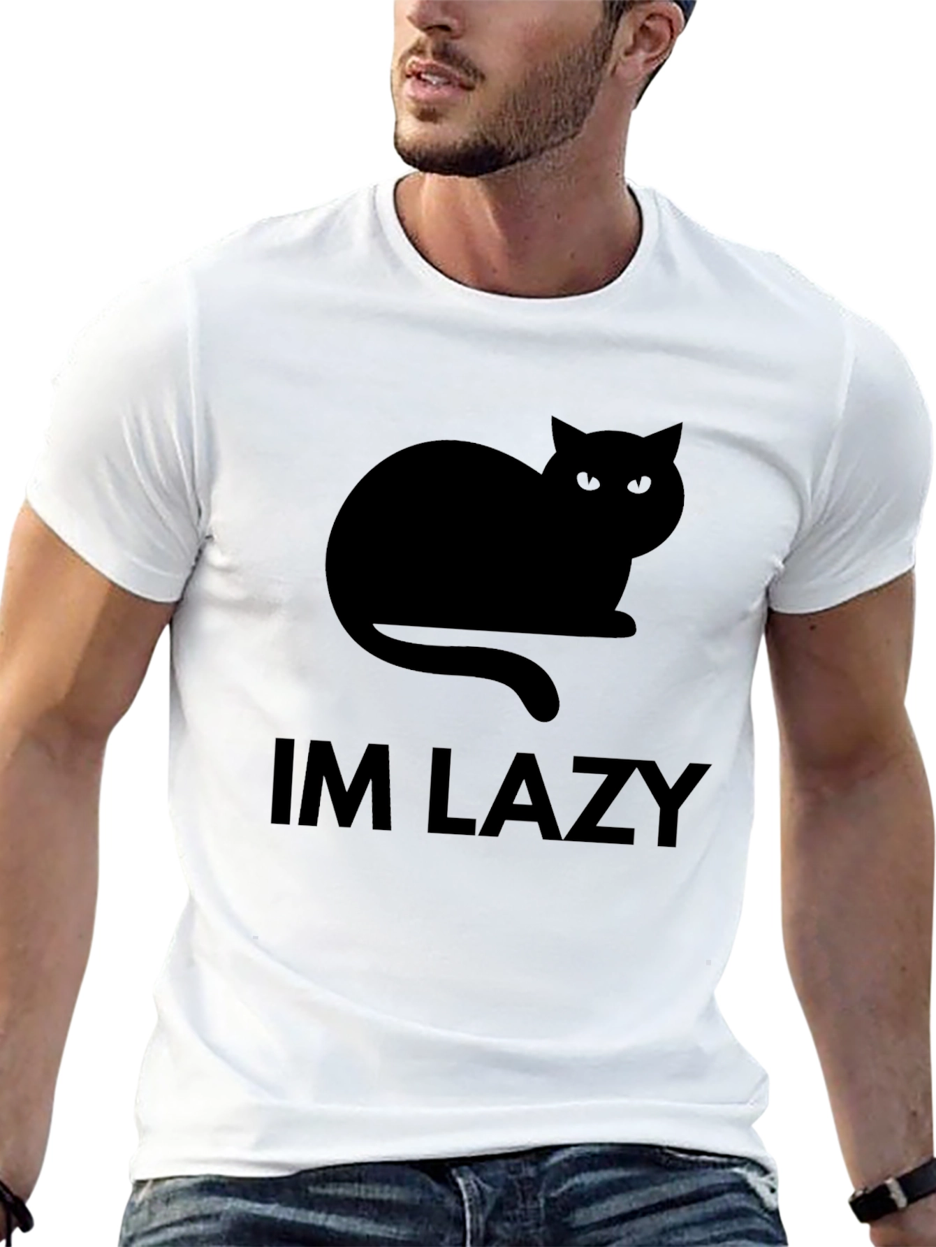 Im Lazy Cat Graphic T-Shirt