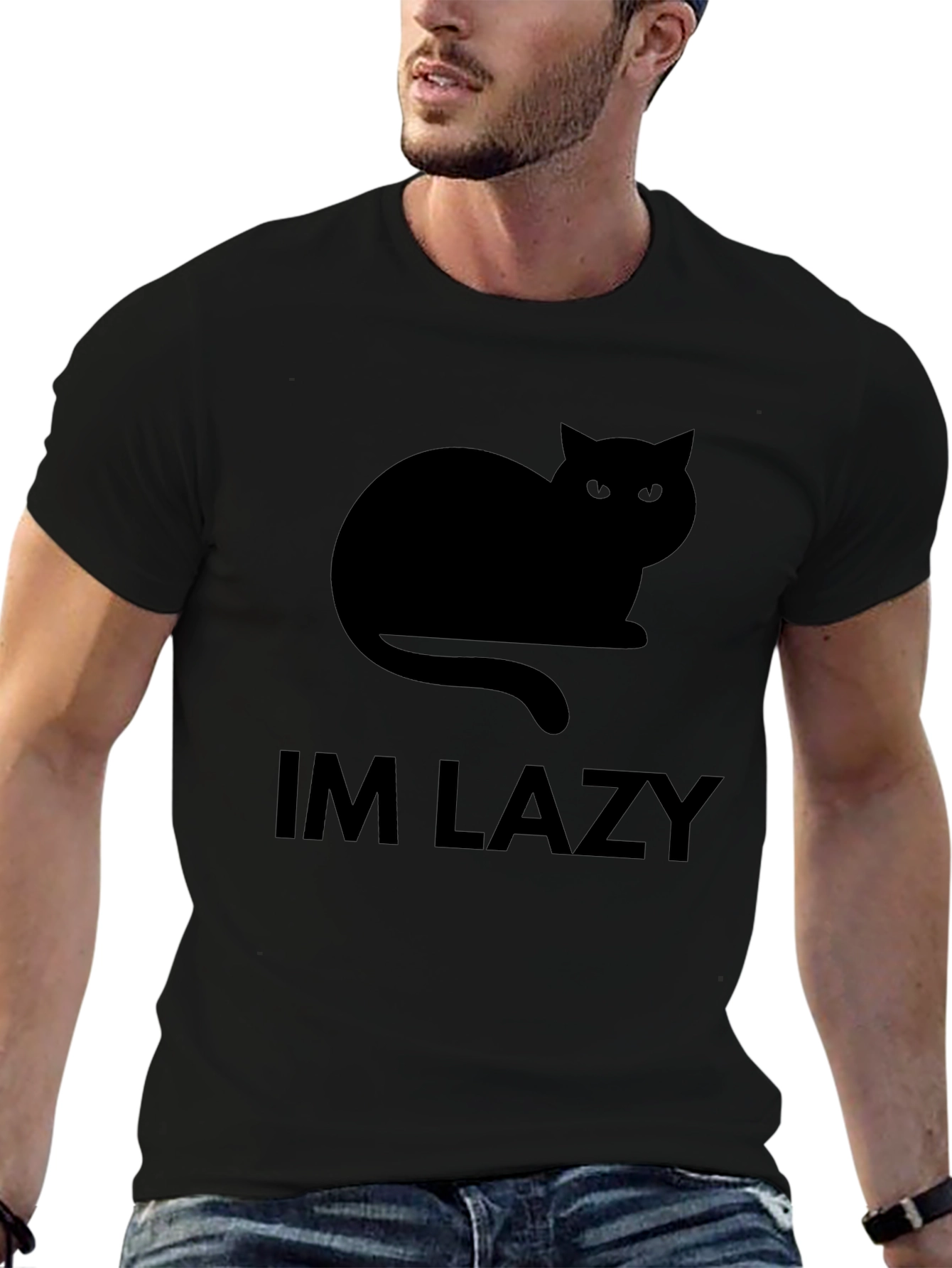Im Lazy Cat Graphic T-Shirt