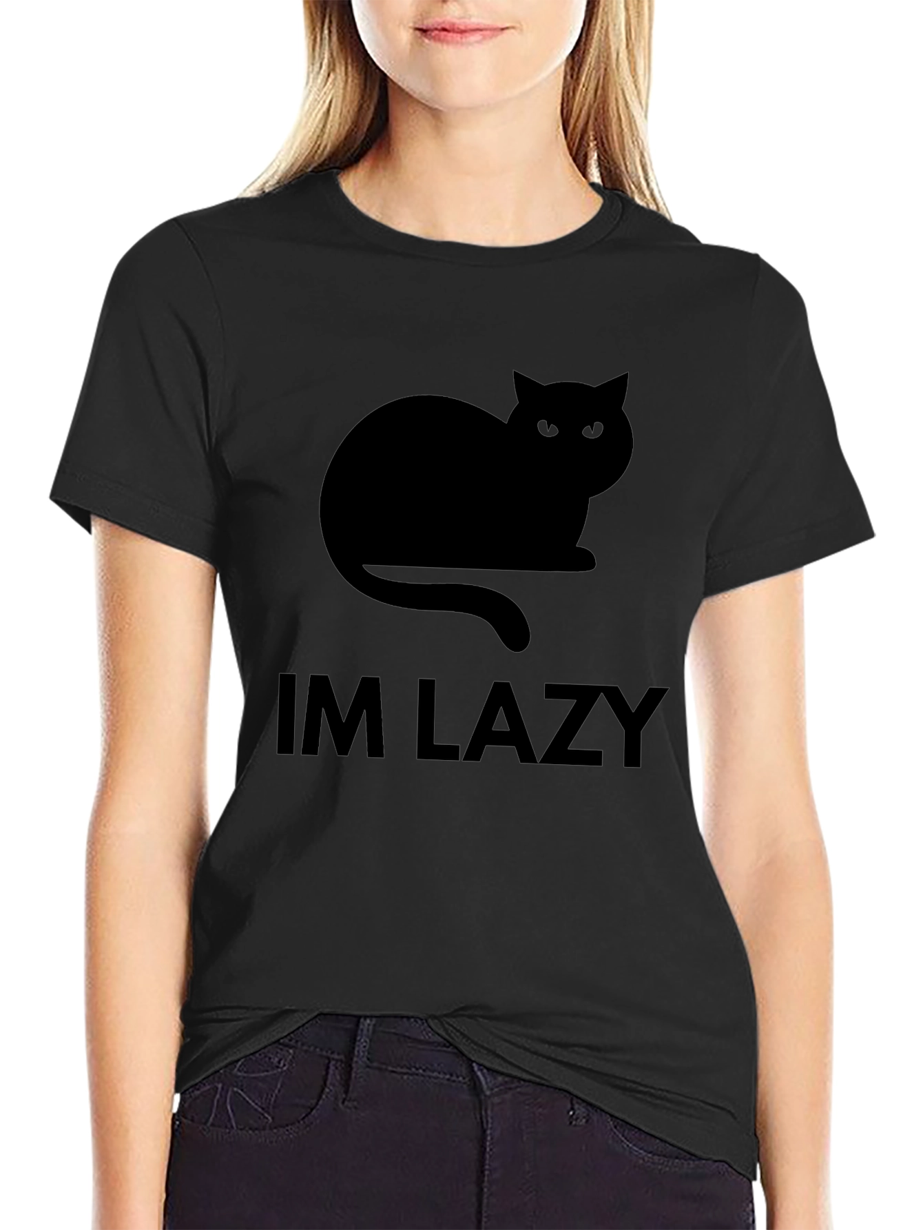 Im Lazy Cat Graphic T-Shirt
