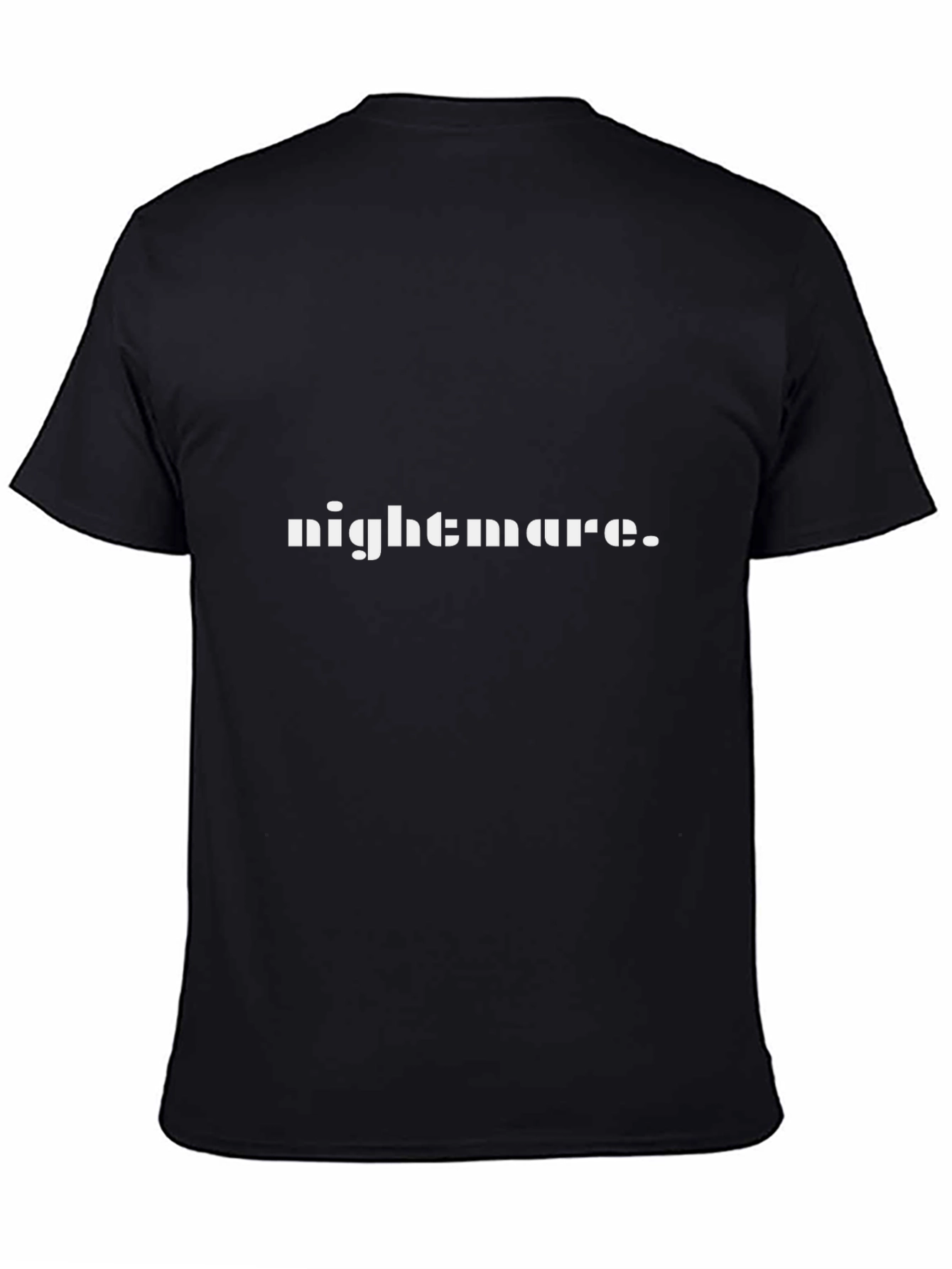 Nightmare Tee - Black Graphic Print Crew Neck T-Shirt