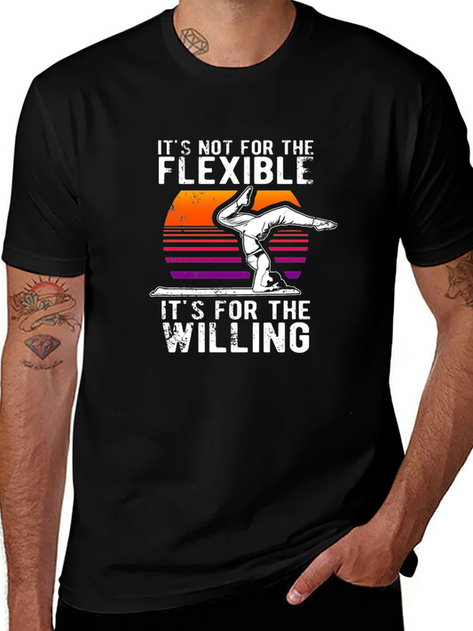 Flexible Willing Handstand Graphic T-Shirt