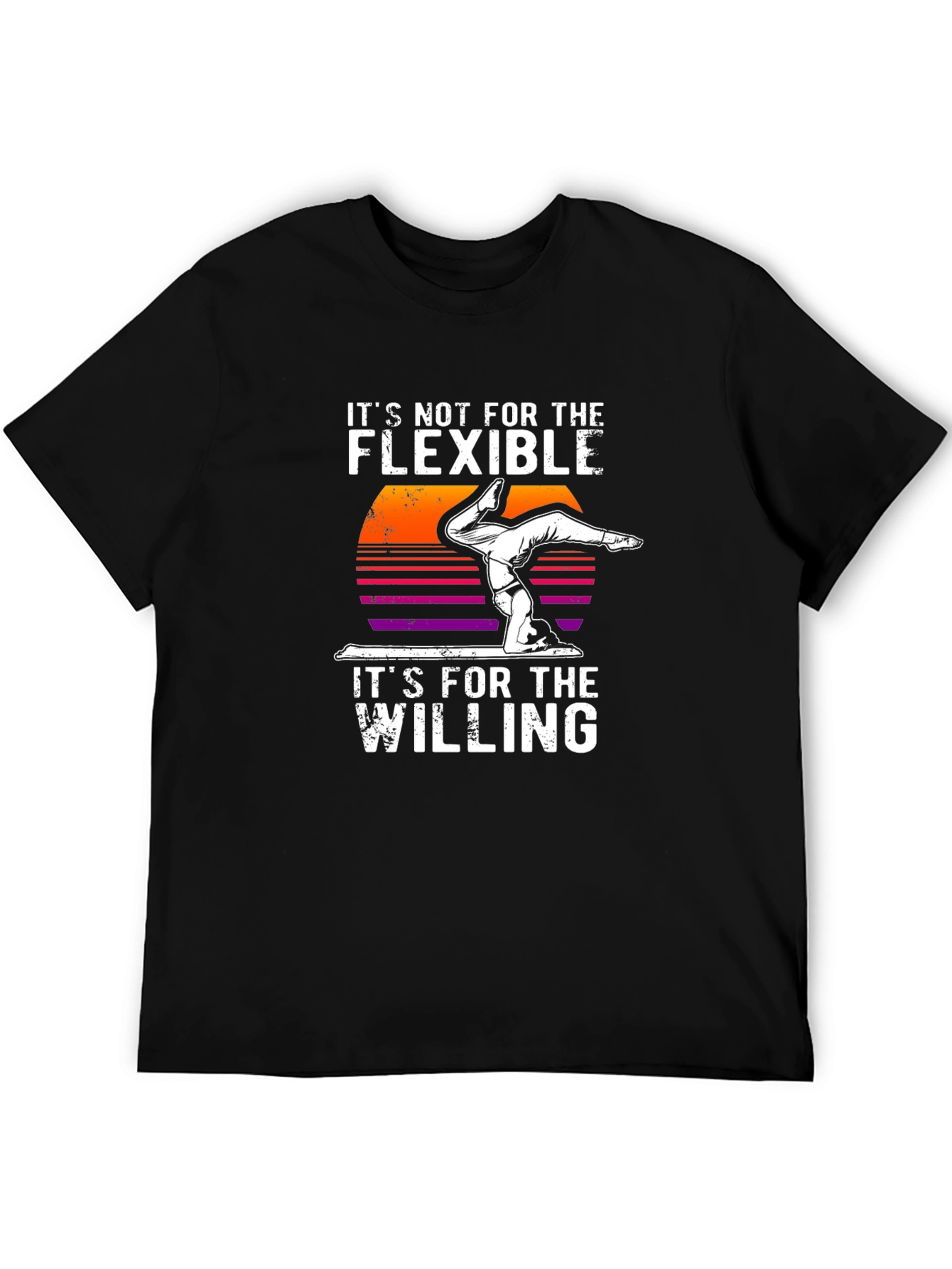 Flexible Willing Handstand Graphic T-Shirt