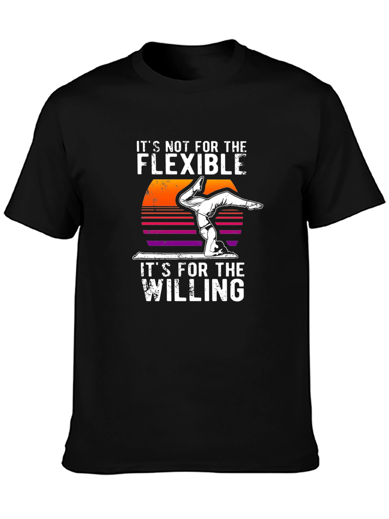 Flexible Willing Handstand Graphic T-Shirt