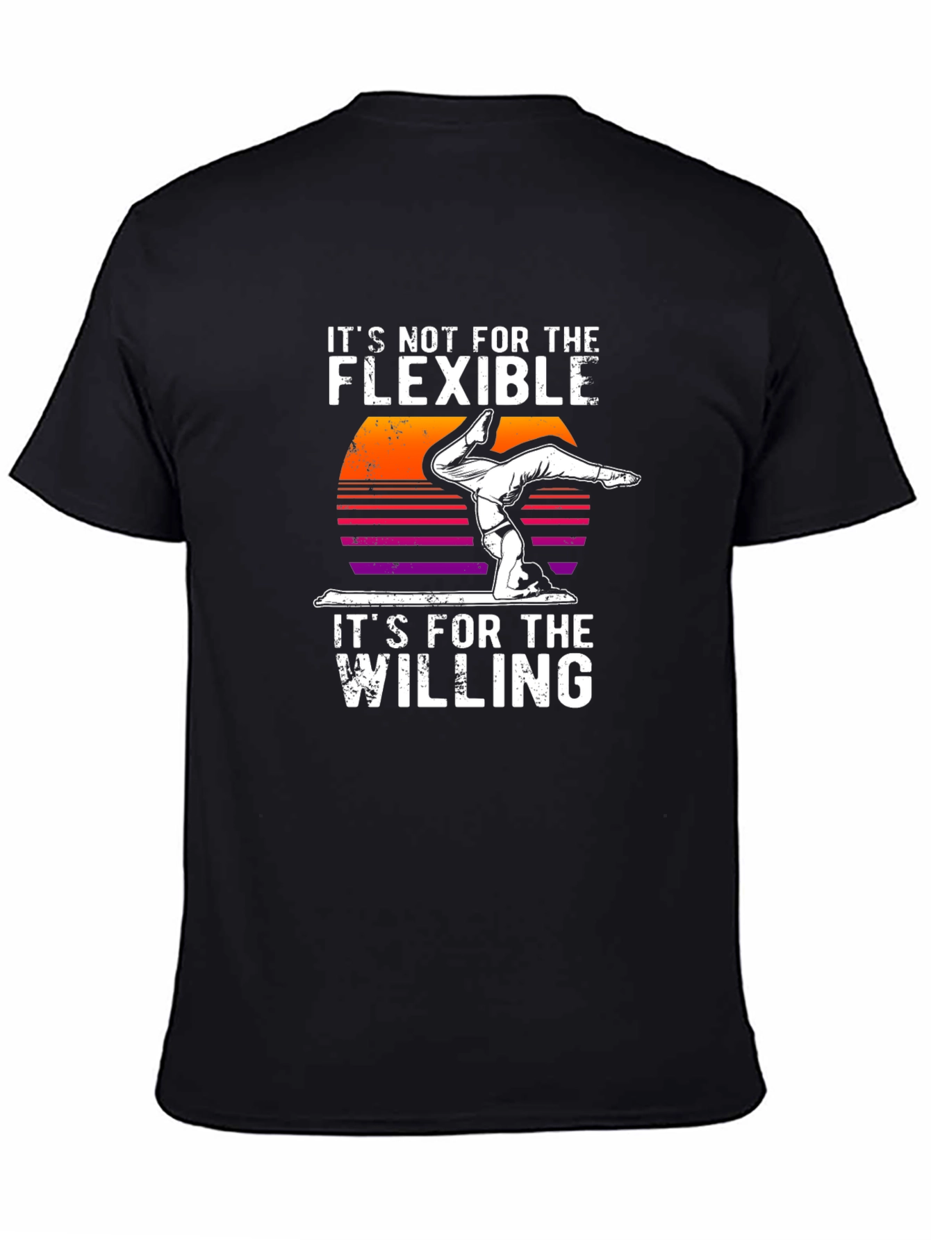 Flexible Willing Handstand Graphic T-Shirt