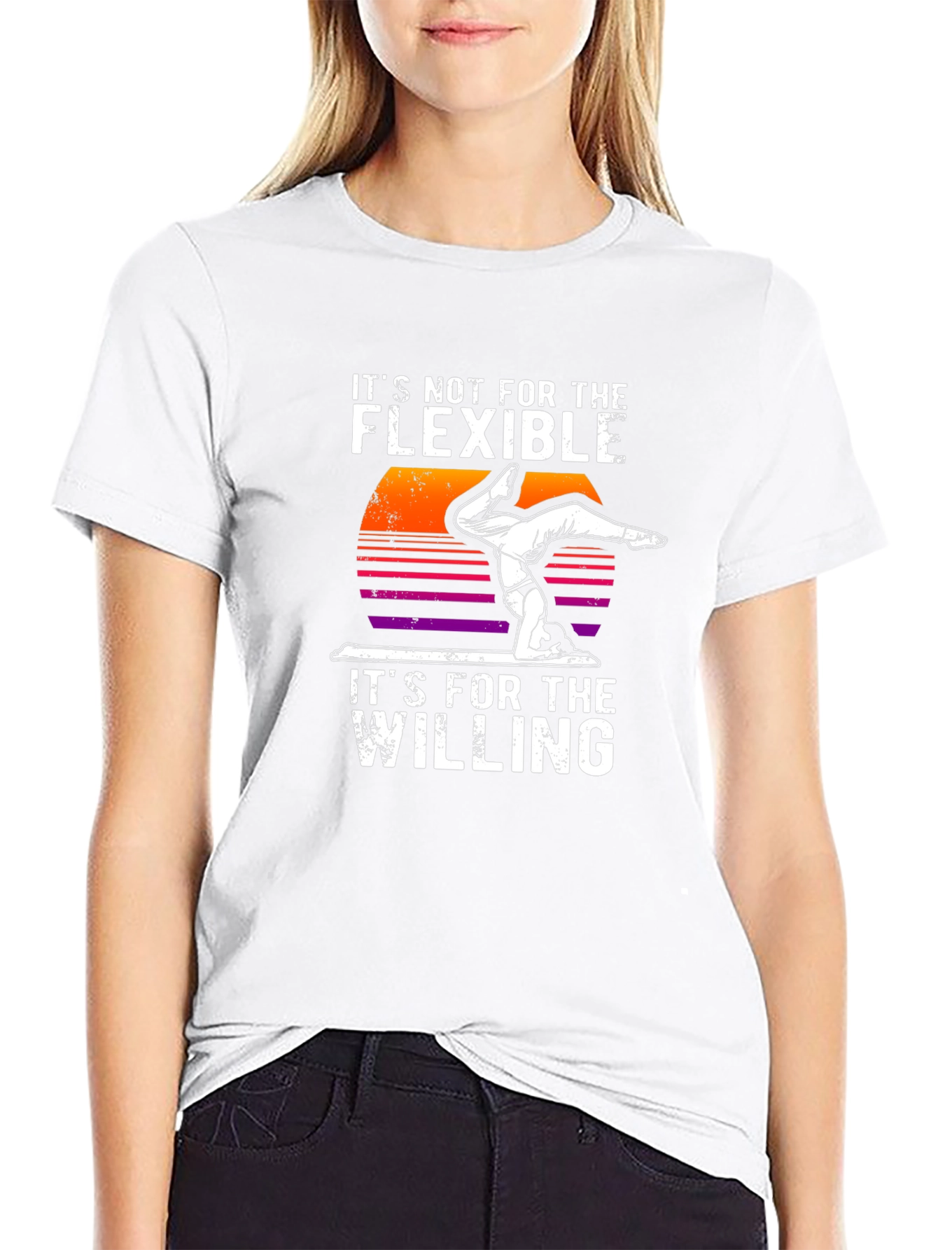 Flexible Willing Handstand Graphic T-Shirt
