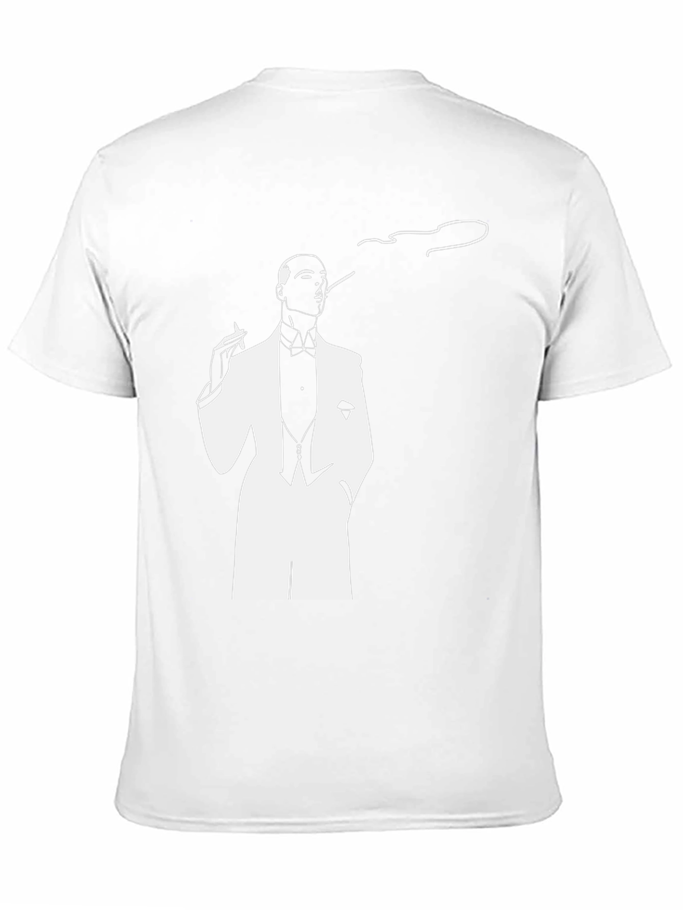 Dapper Smoker Graphic Tee - Stylish Black T-Shirt