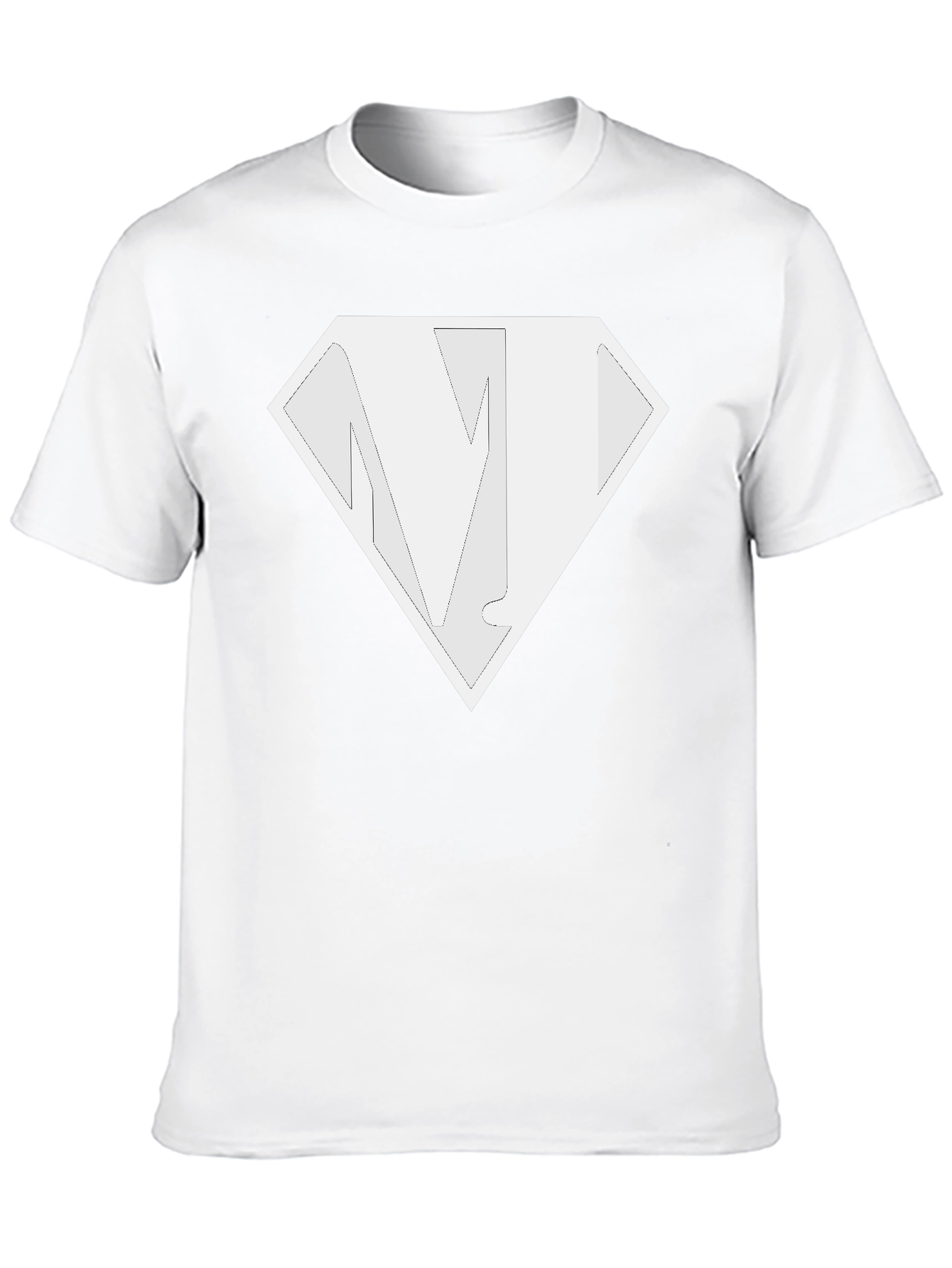 Black T-Shirt with Diamond N Logo - Casual Style