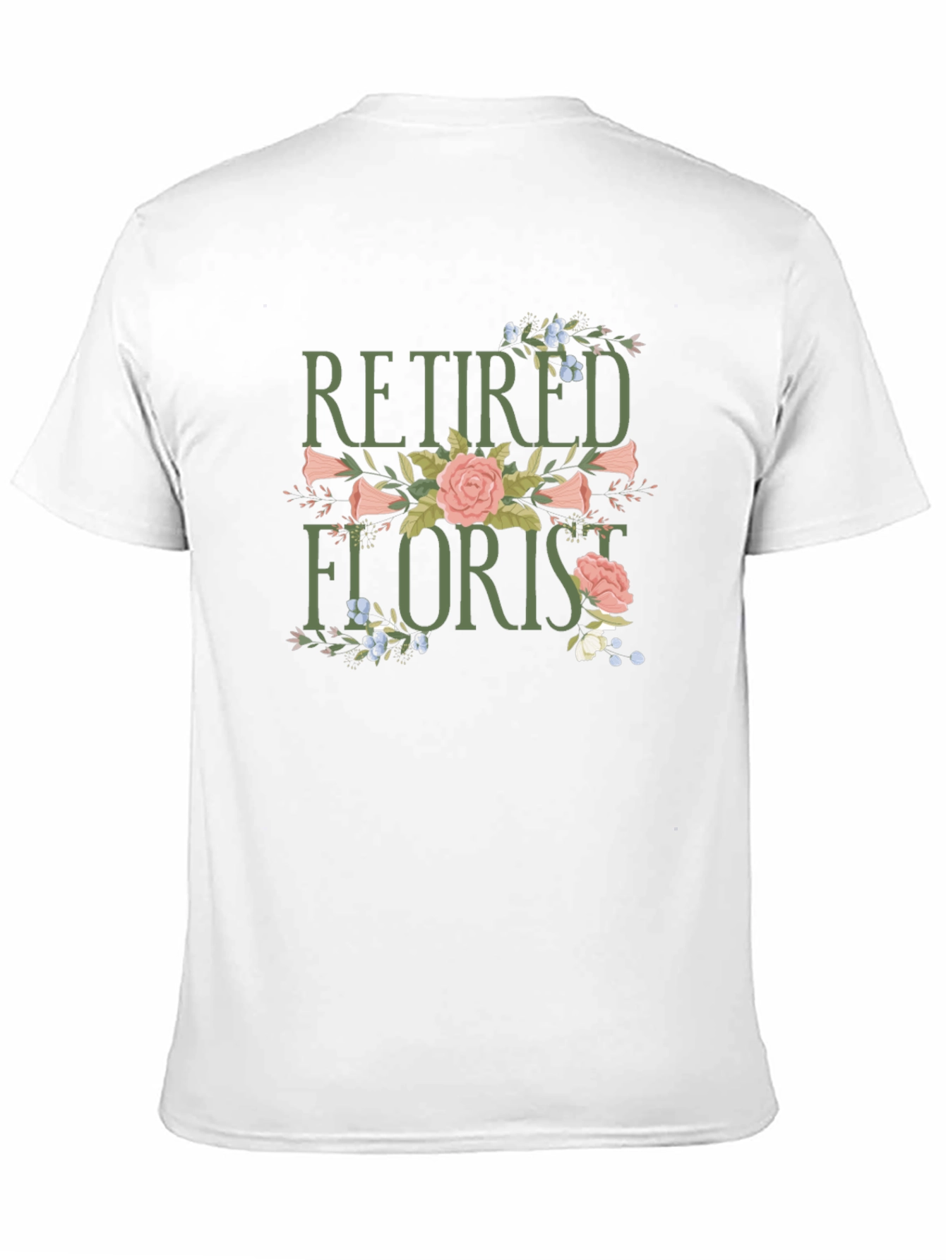 Retired Florist Graphic T-Shirt - Black