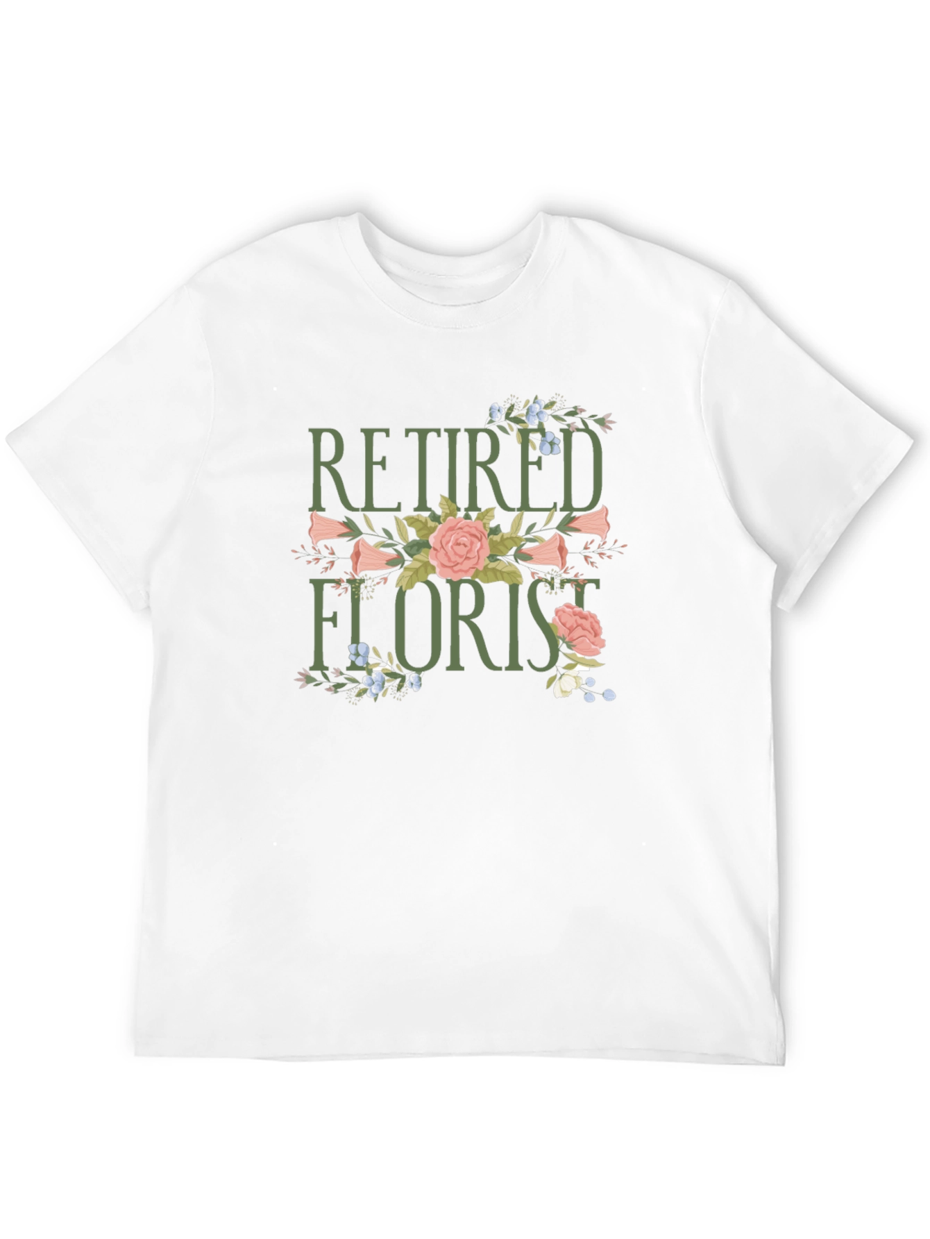 Retired Florist Graphic T-Shirt - Black