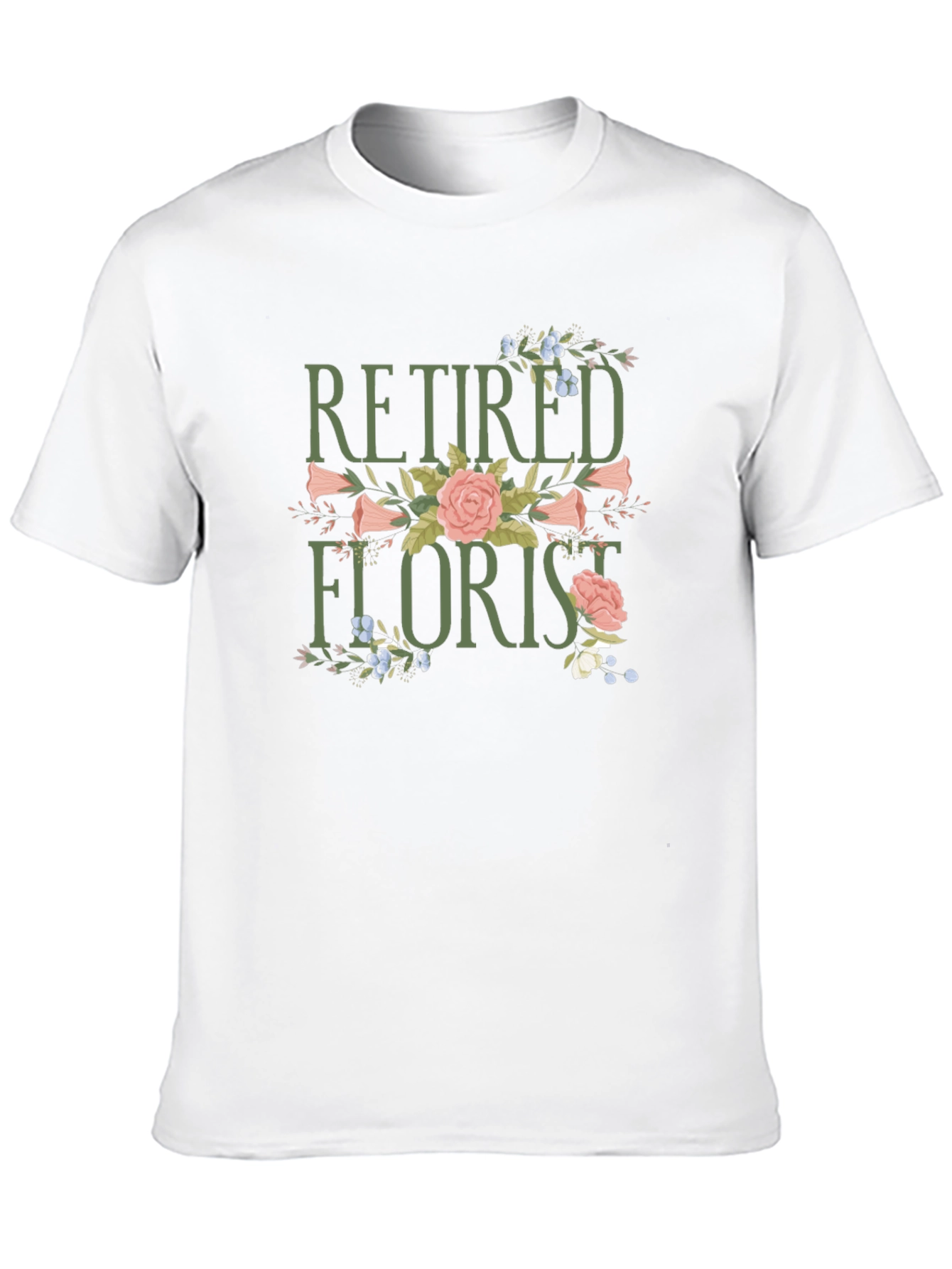 Retired Florist Graphic T-Shirt - Black