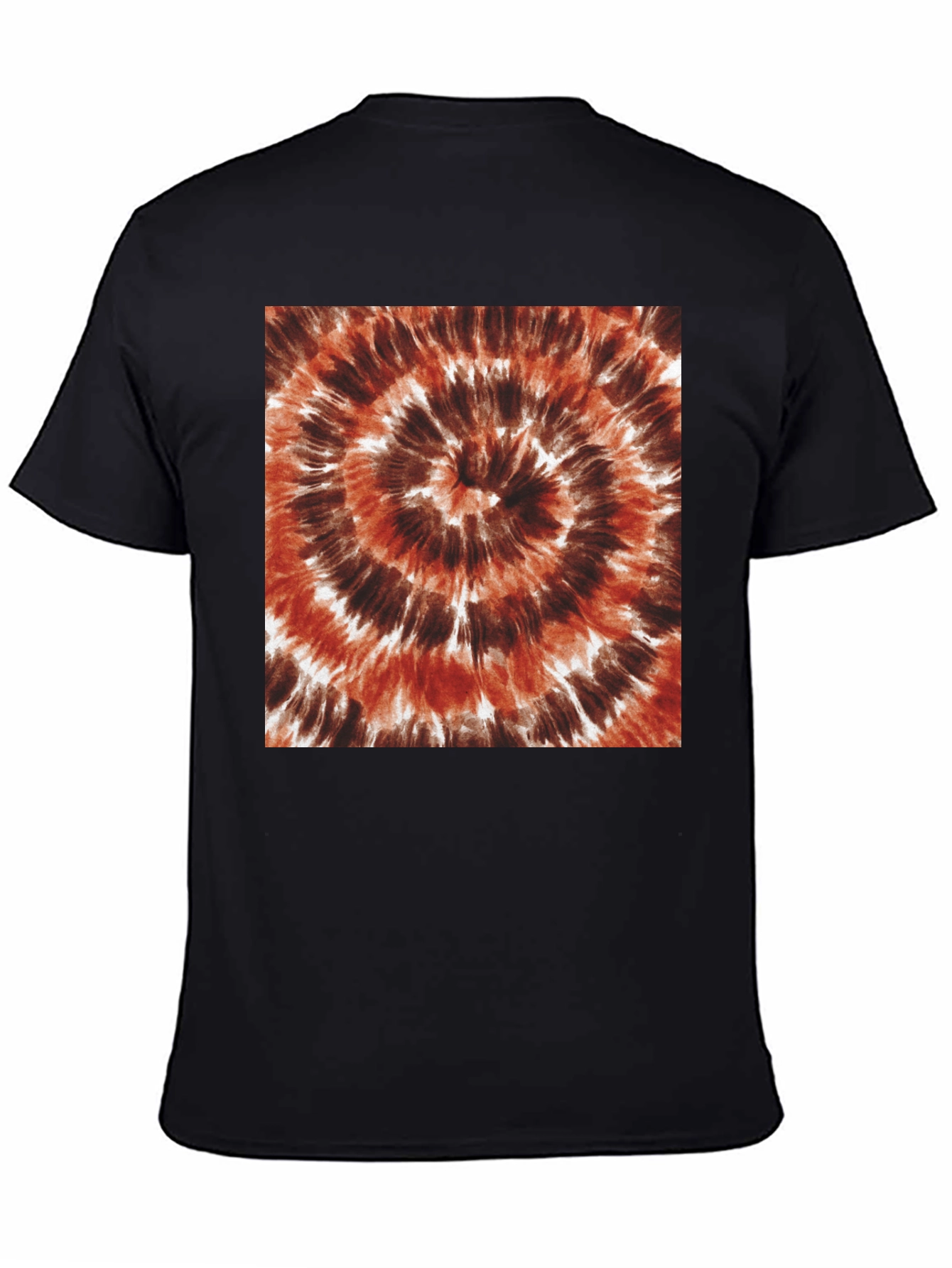 Brown Tie-Dye Spiral T-Shirt