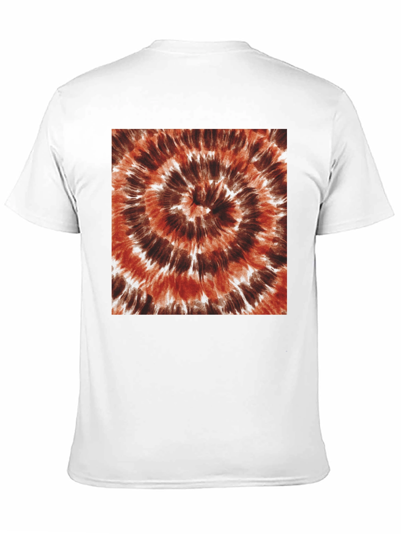 Brown Tie-Dye Spiral T-Shirt