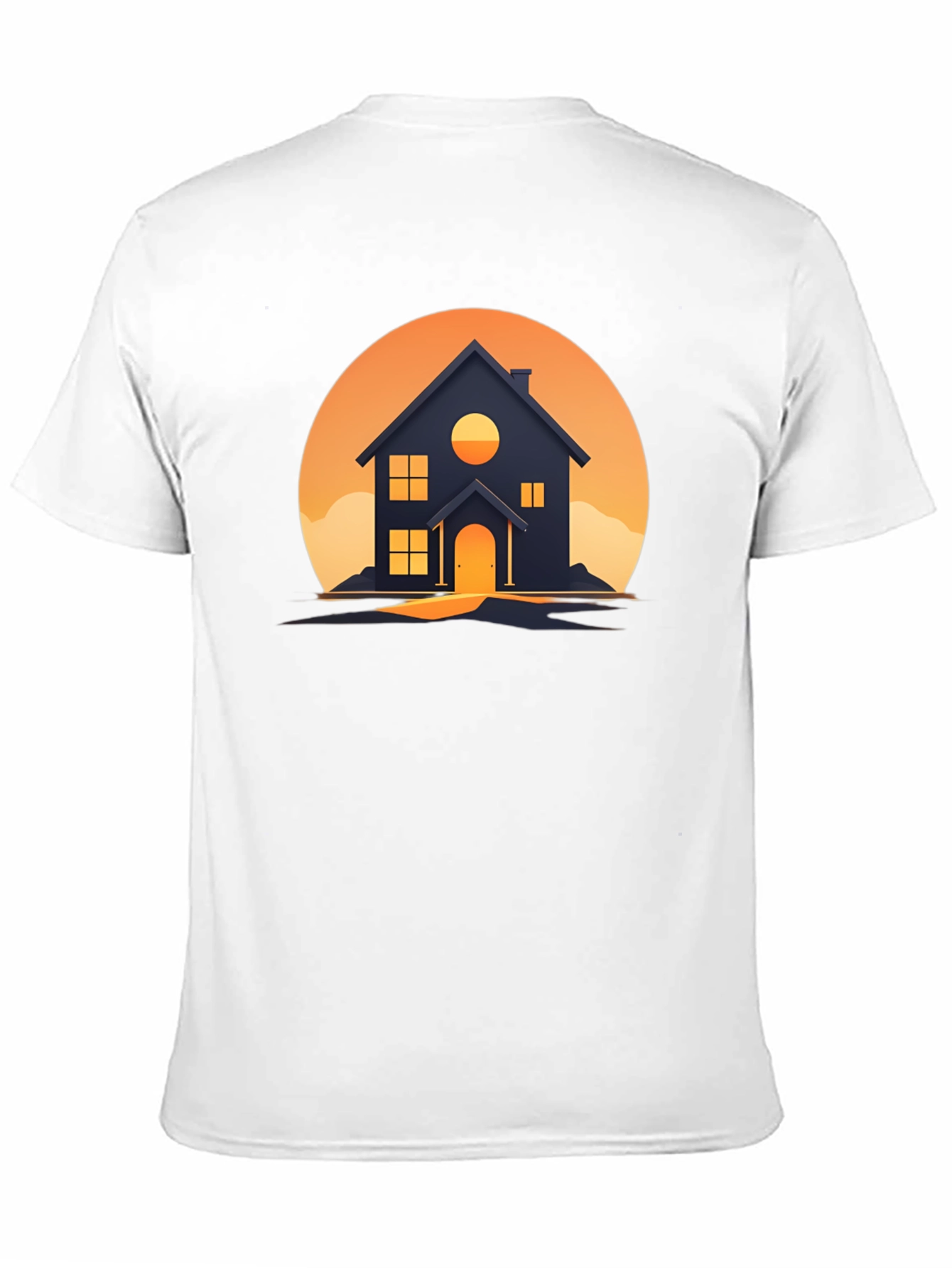 Sunset House Graphic Tee - Modern Design