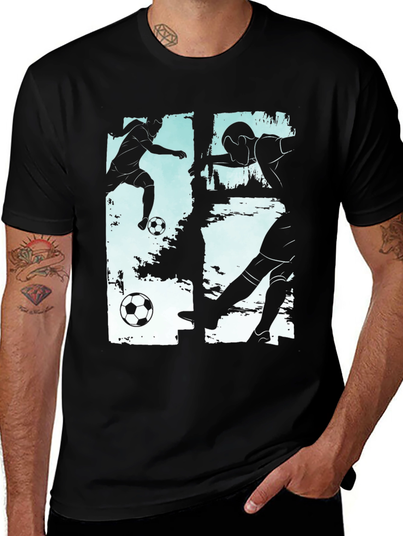 Soccer Silhouette Graphic Tee