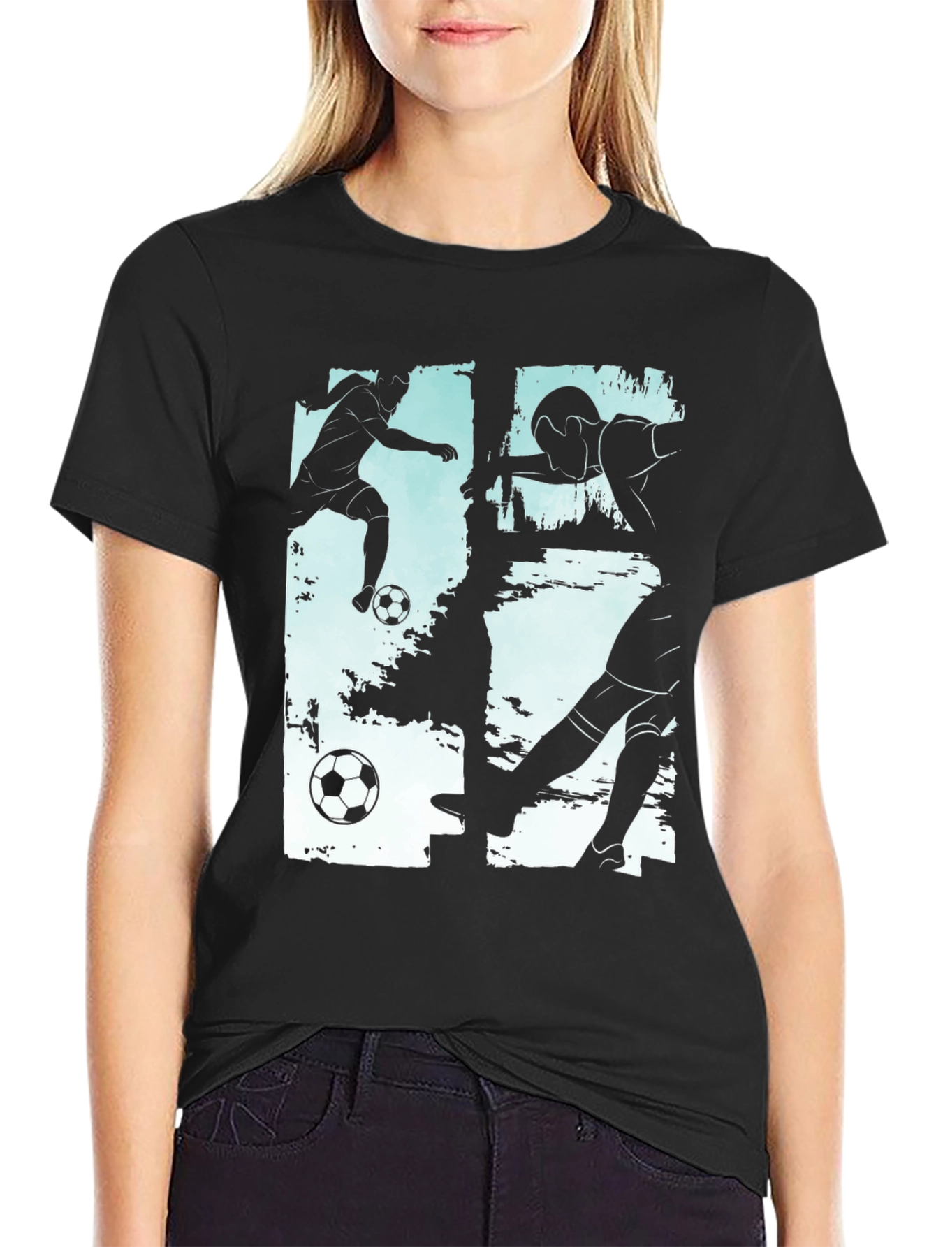 Soccer Silhouette Graphic Tee