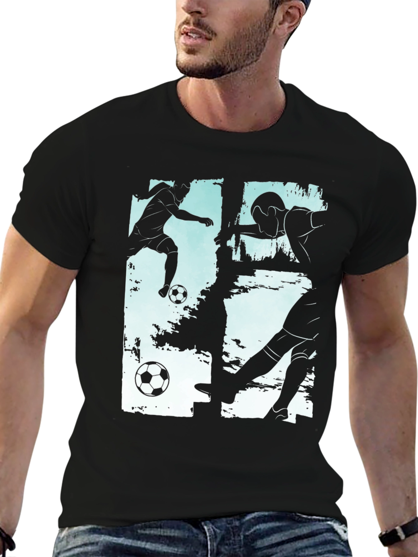 Soccer Silhouette Graphic Tee