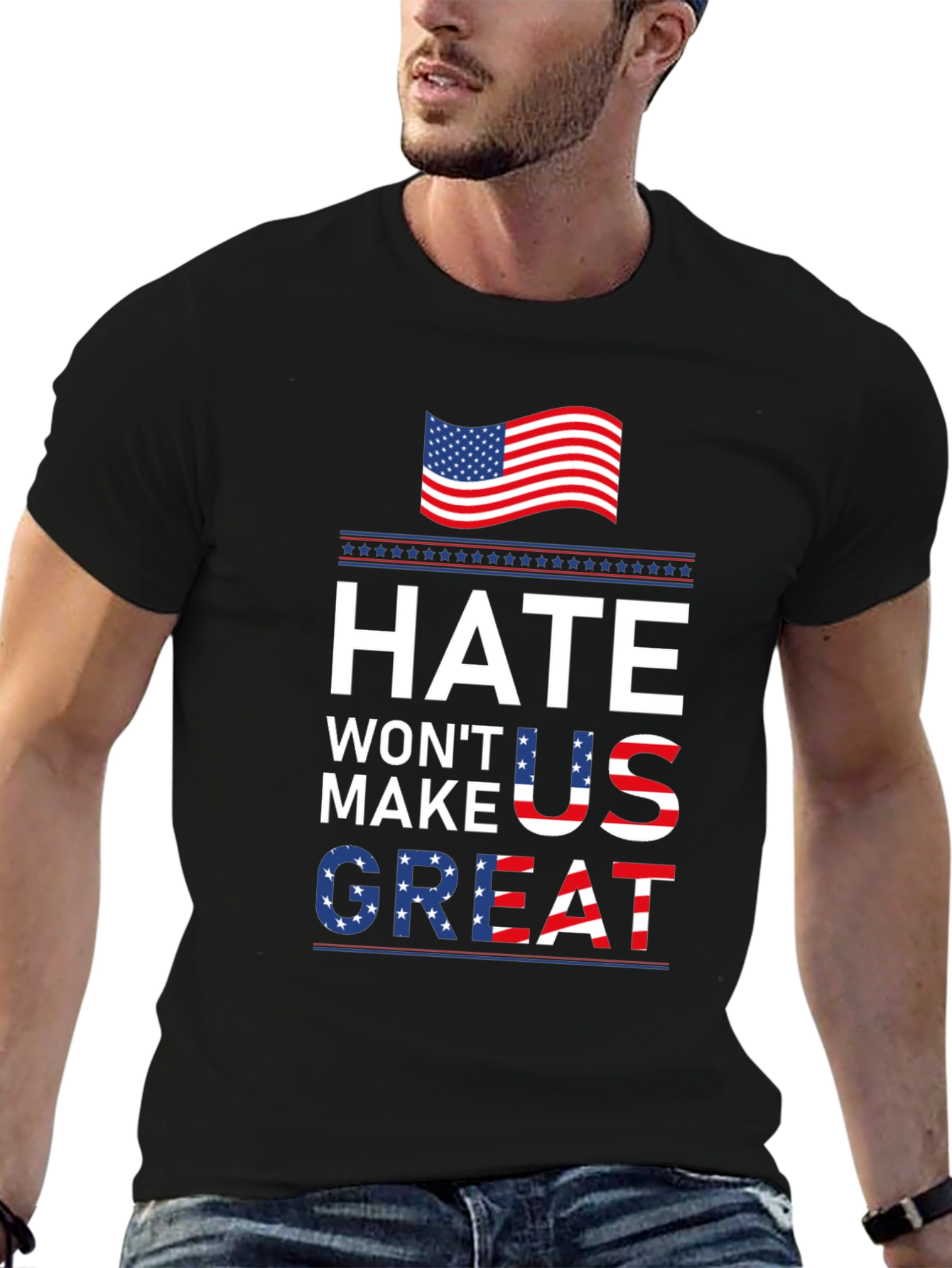 Hate Wont Make US Great Patriotic T-Shirt