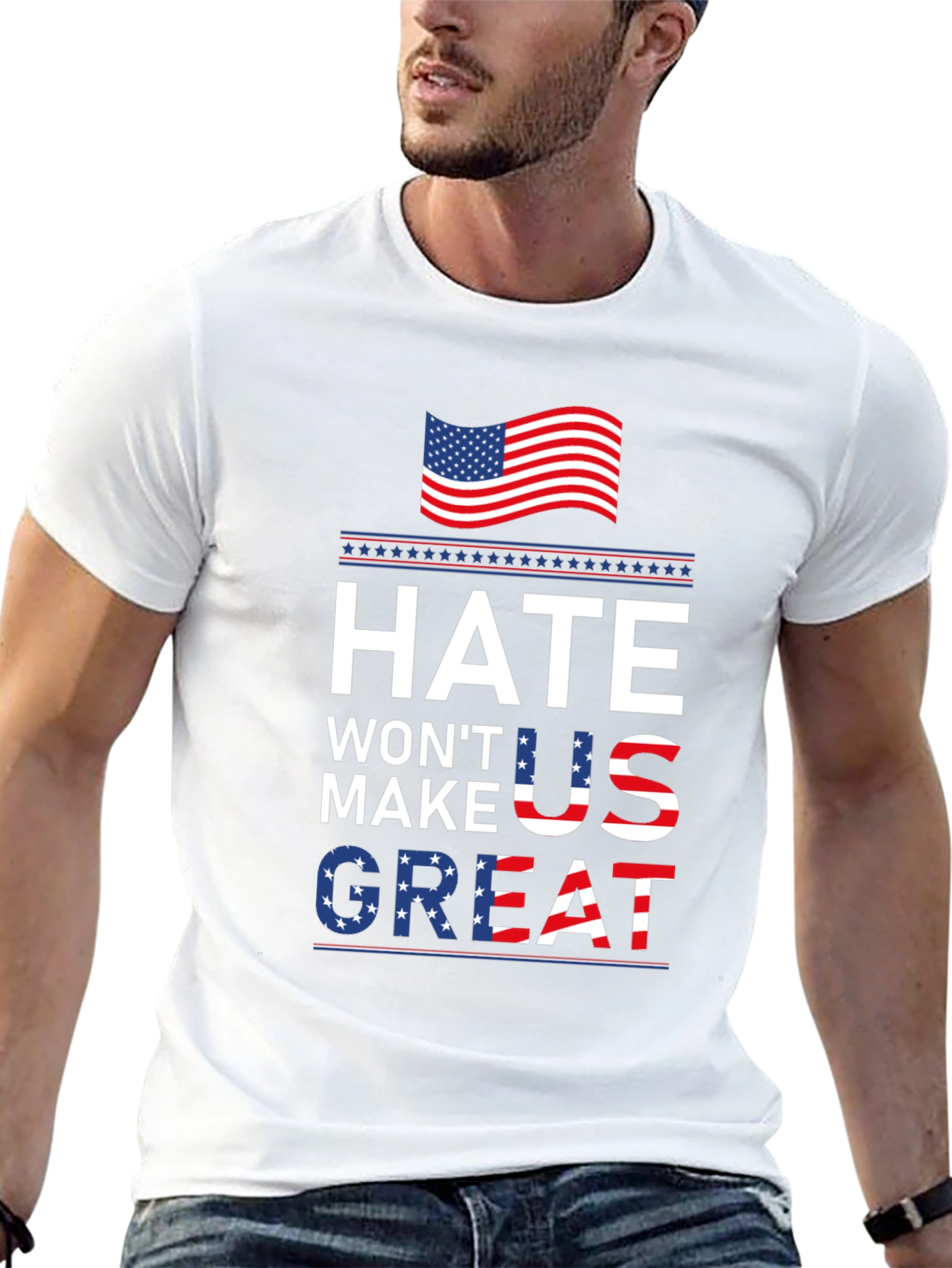 Hate Wont Make US Great Patriotic T-Shirt