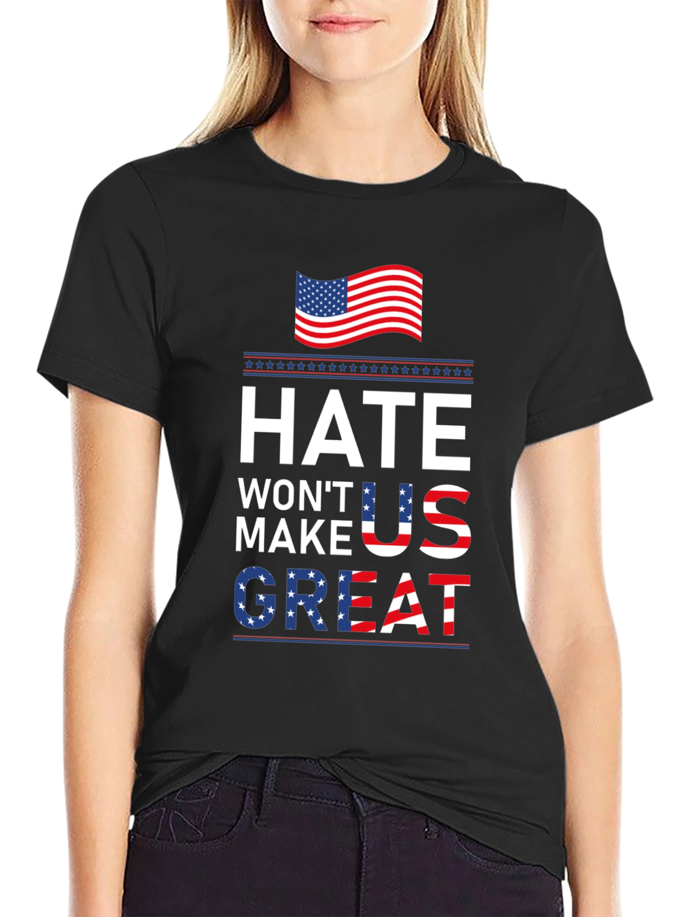 Hate Wont Make US Great Patriotic T-Shirt