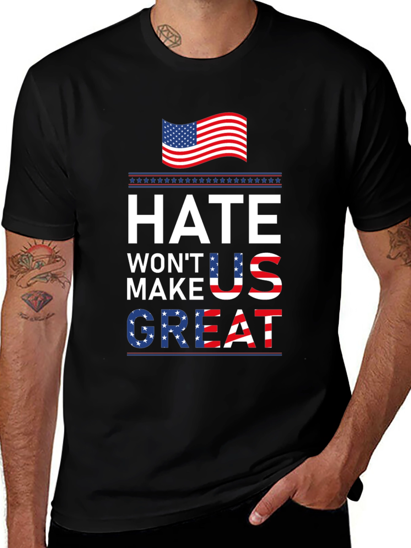 Hate Wont Make US Great Patriotic T-Shirt