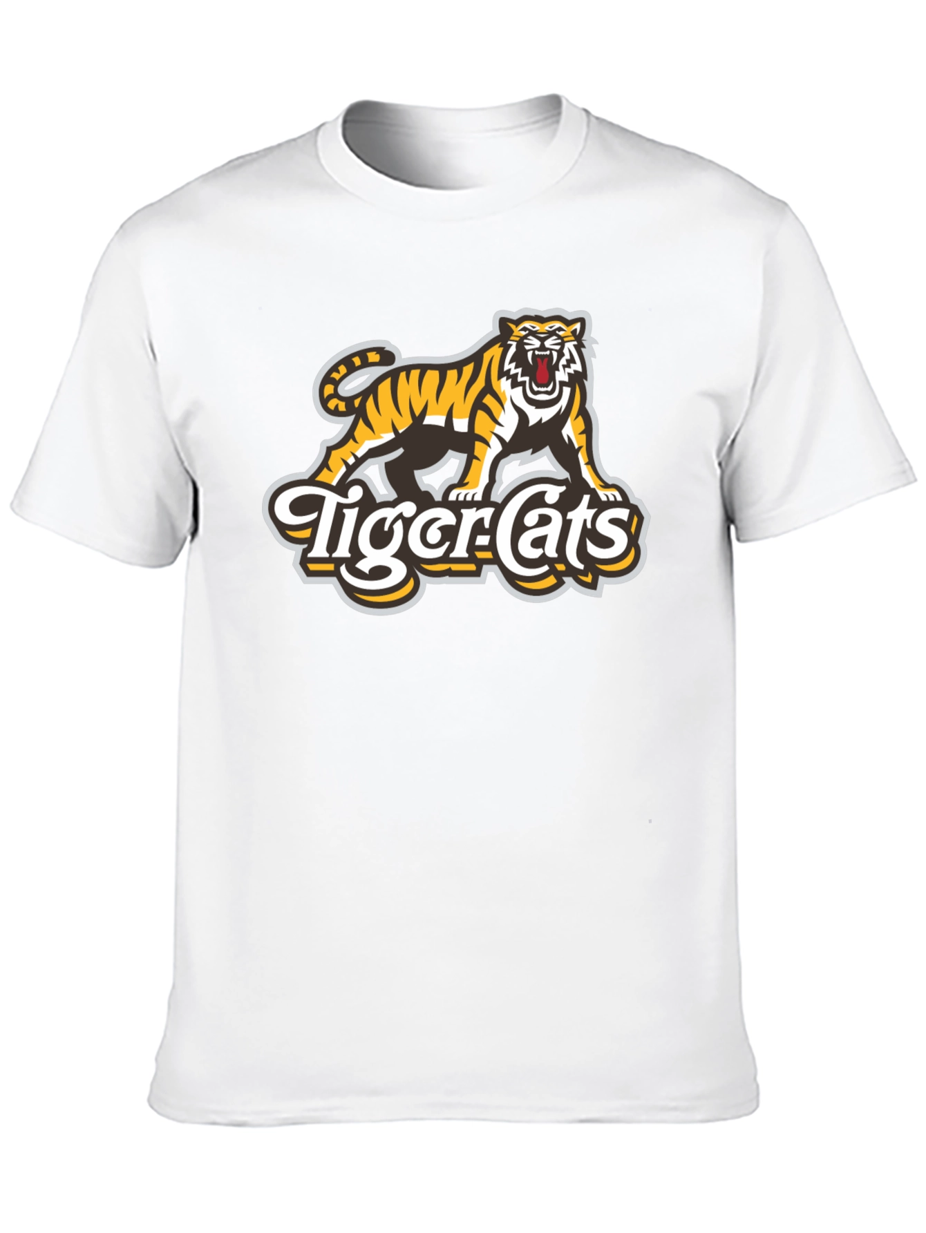 Tiger-Cats Black Graphic T-Shirt