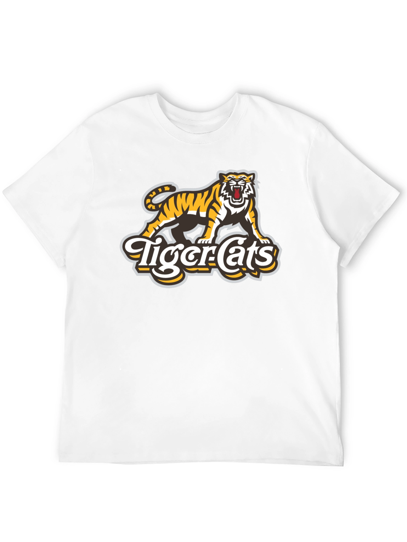 Tiger-Cats Black Graphic T-Shirt