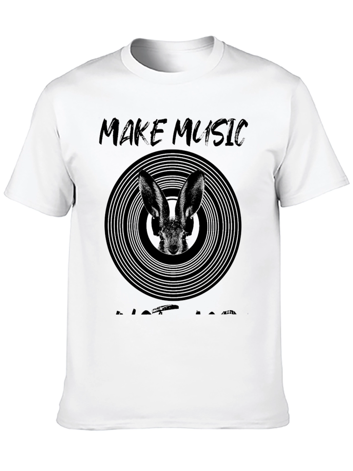 Make Music Not War Bunny T-Shirt