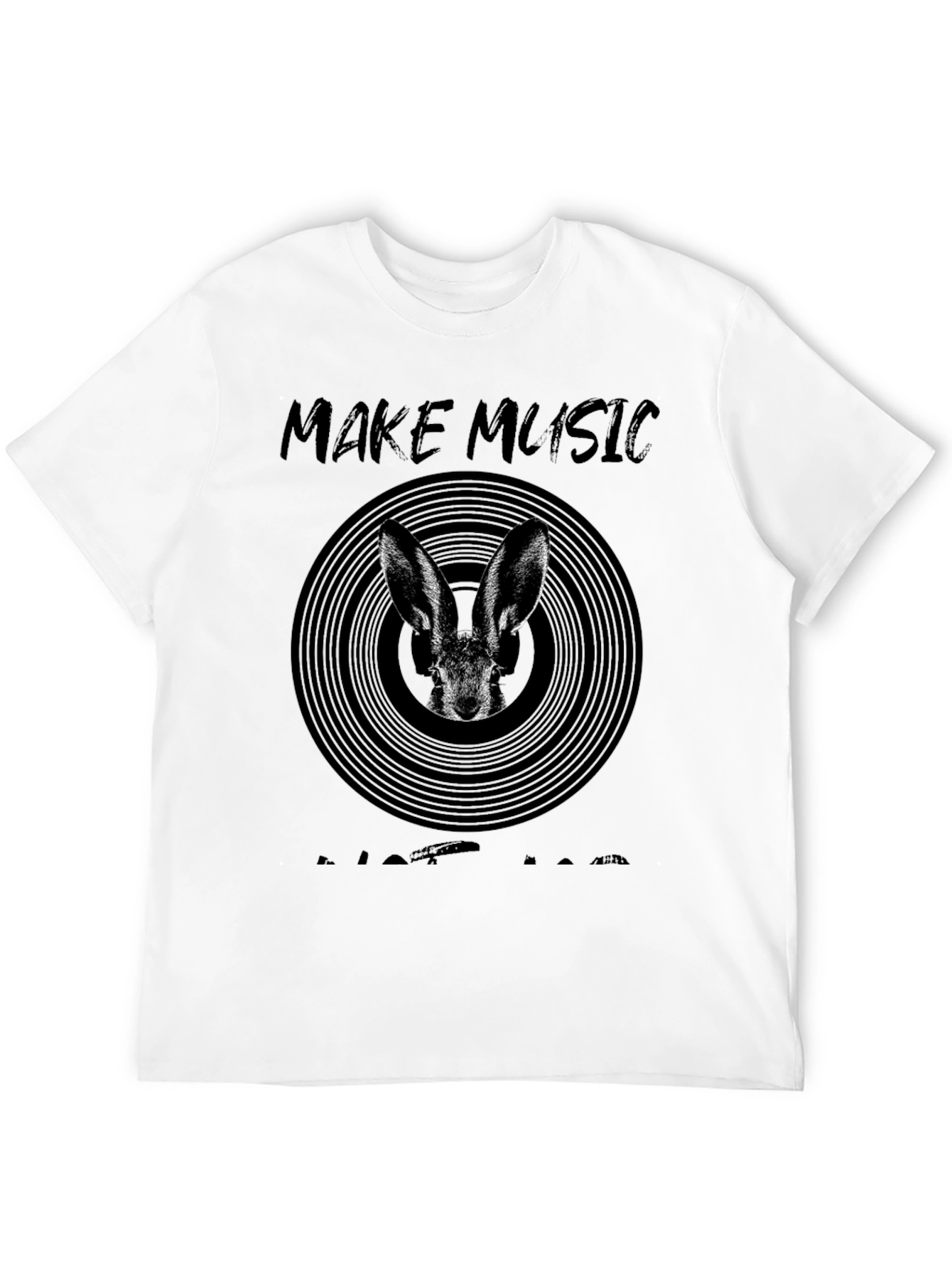 Make Music Not War Bunny T-Shirt