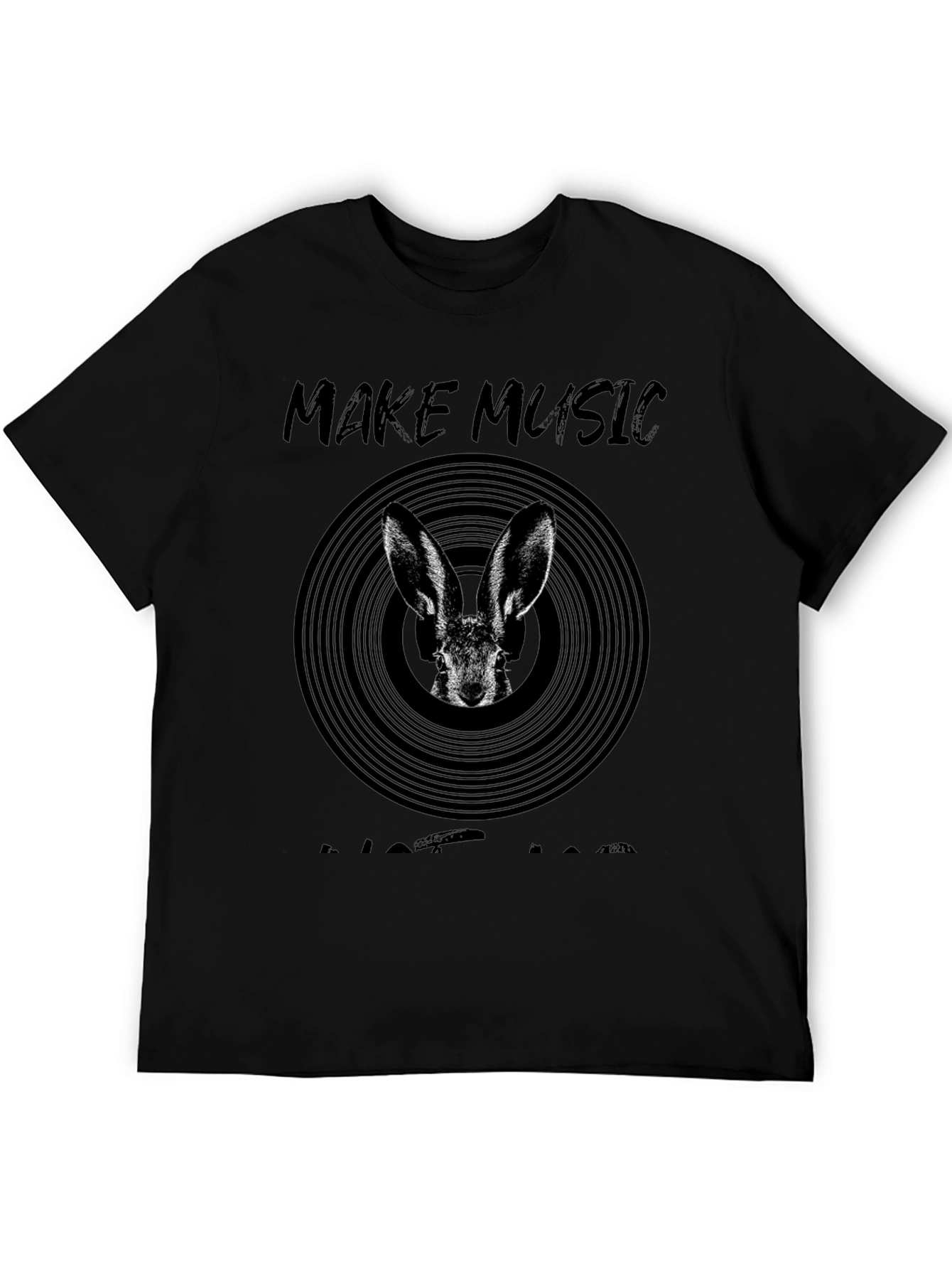 Make Music Not War Bunny T-Shirt