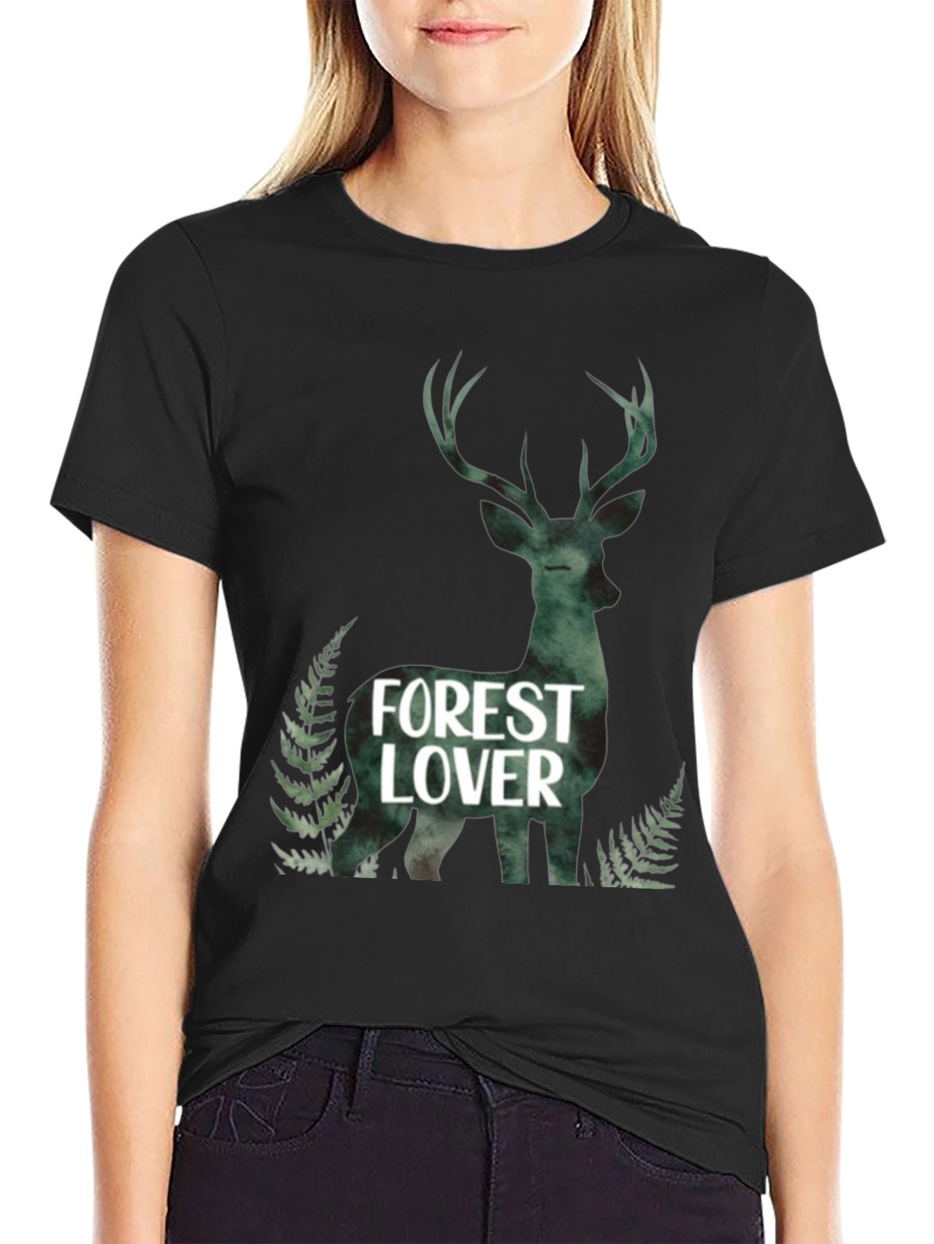 Forest Lover Deer Graphic Tee