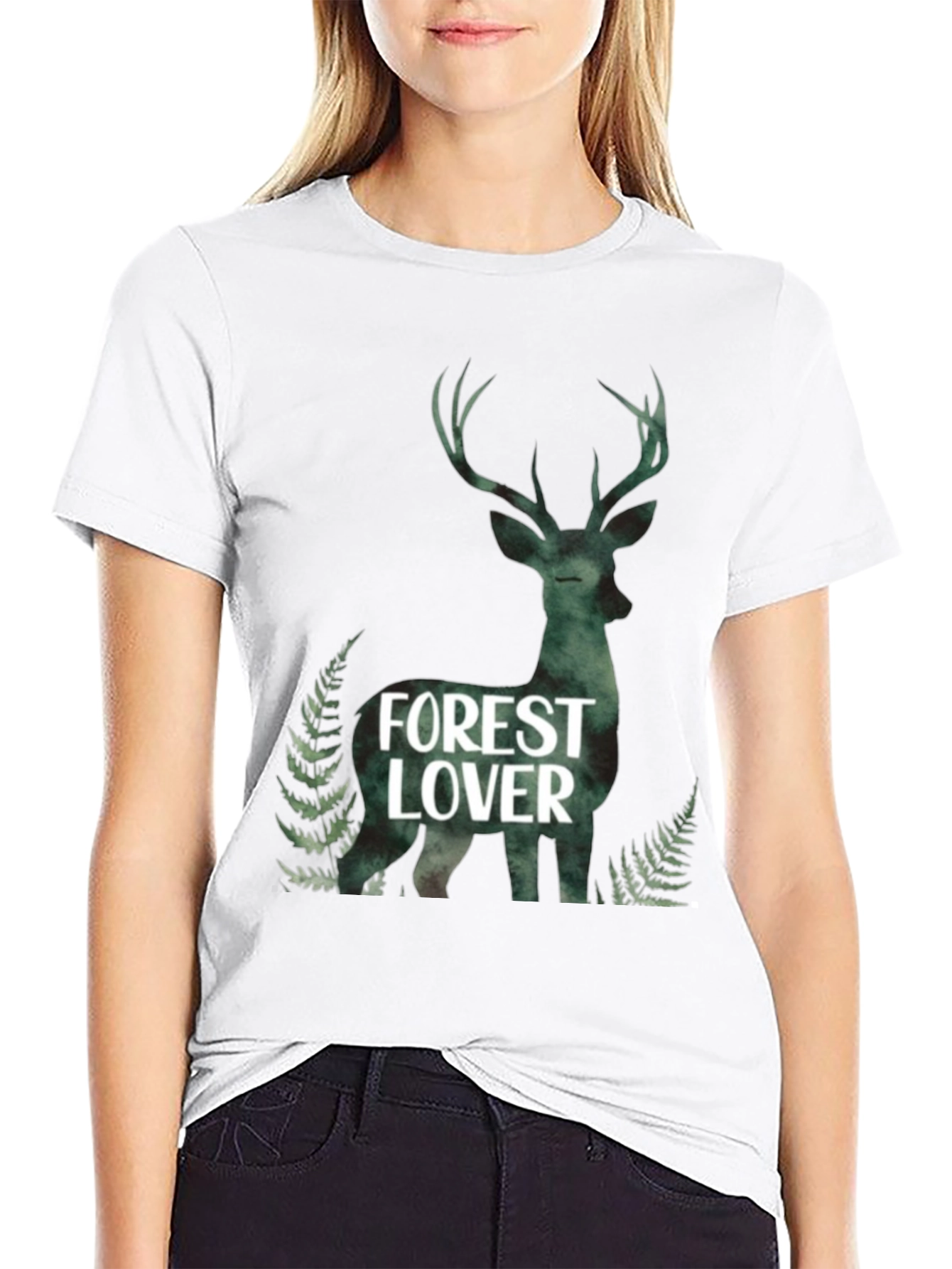 Forest Lover Deer Graphic Tee
