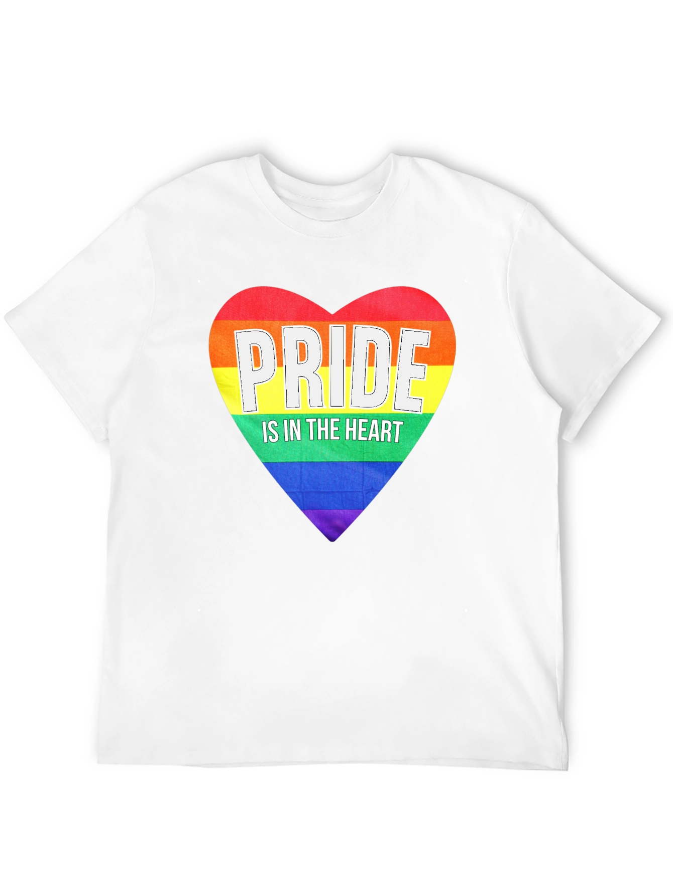 Pride Heart Graphic Tee - Black LGBT Pride T-Shirt