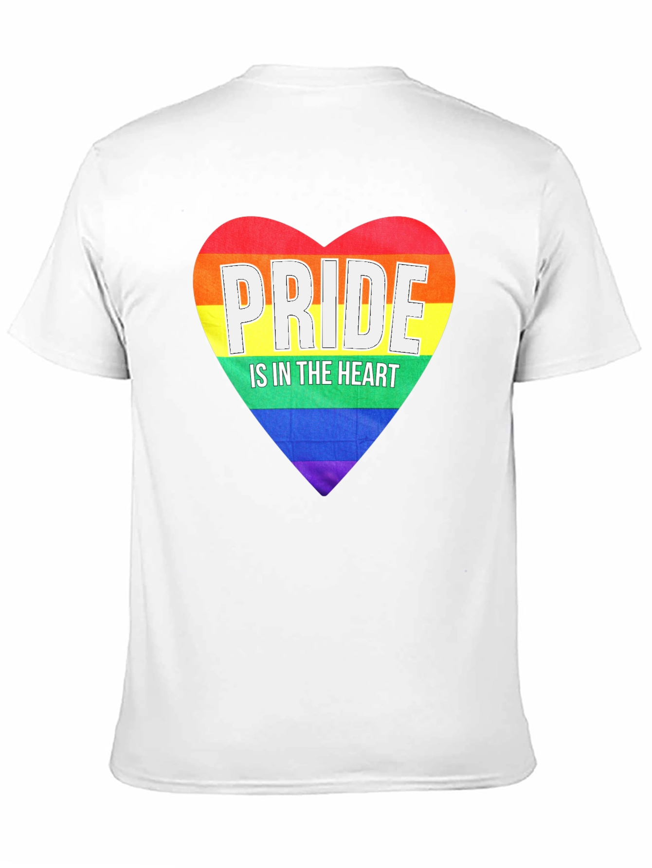 Pride Heart Graphic Tee - Black LGBT Pride T-Shirt