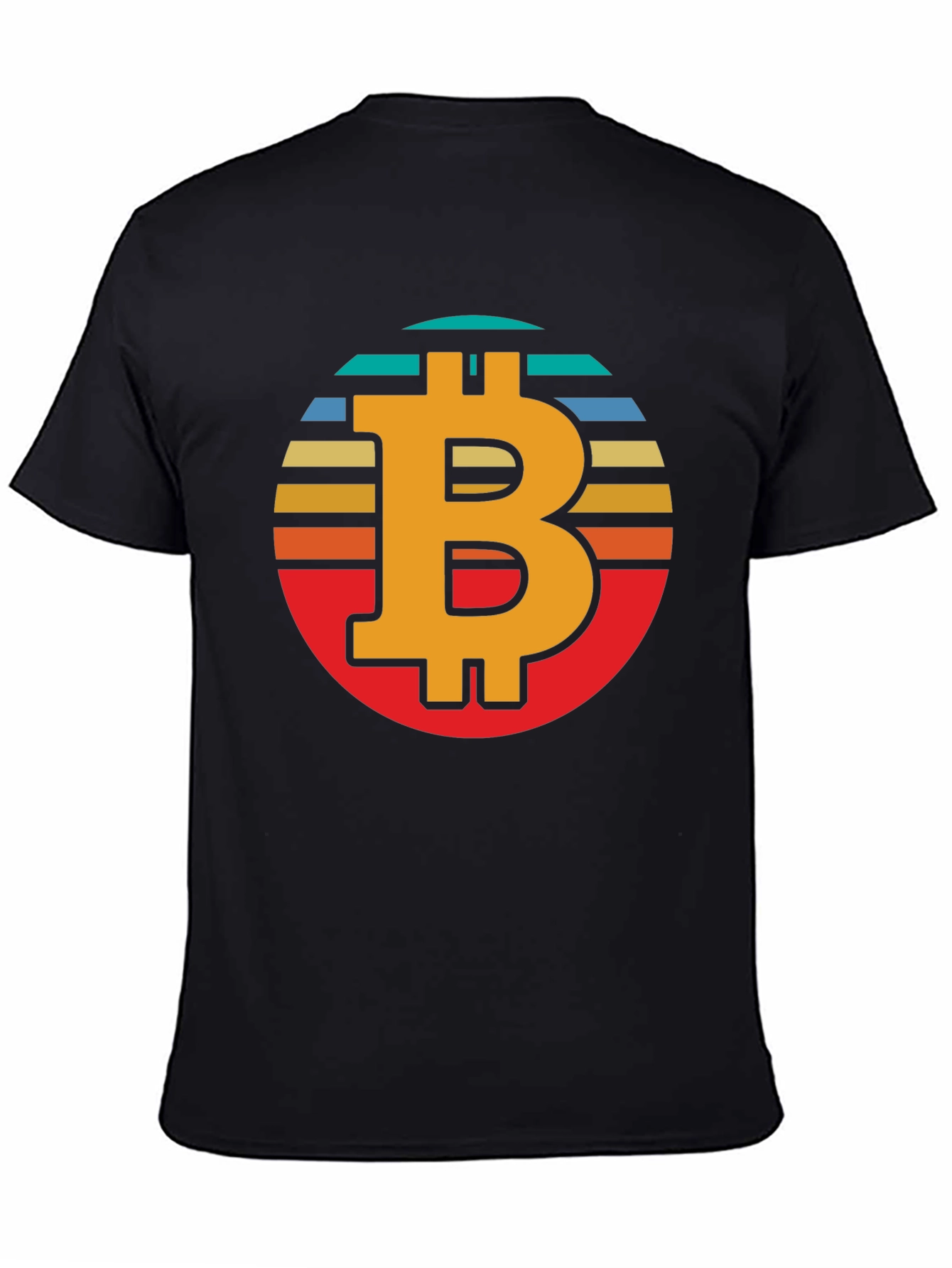 Bitcoin Retro Sunset Graphic Tee - Crypto T-Shirt