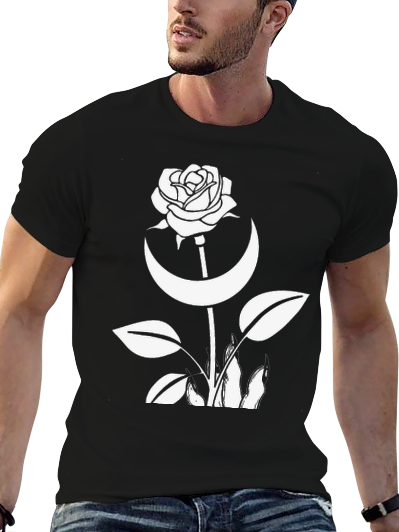 Rose Moon Graphic T-Shirt