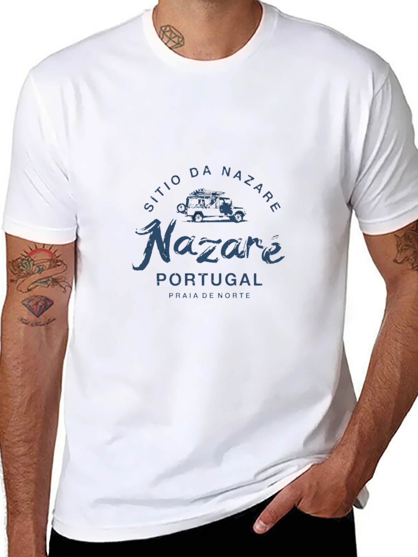 Nazare Portugal Graphic Tee - Surfer Style T-Shirt