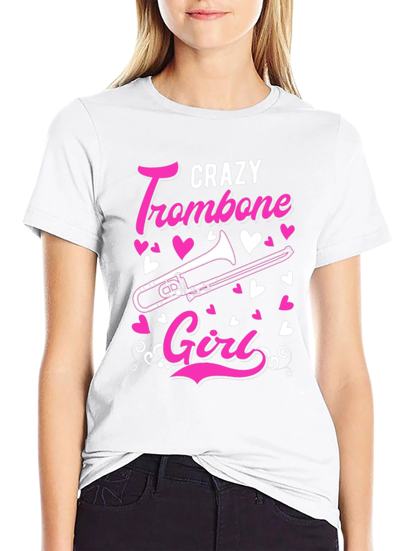 Crazy Trombone Girl T-Shirt