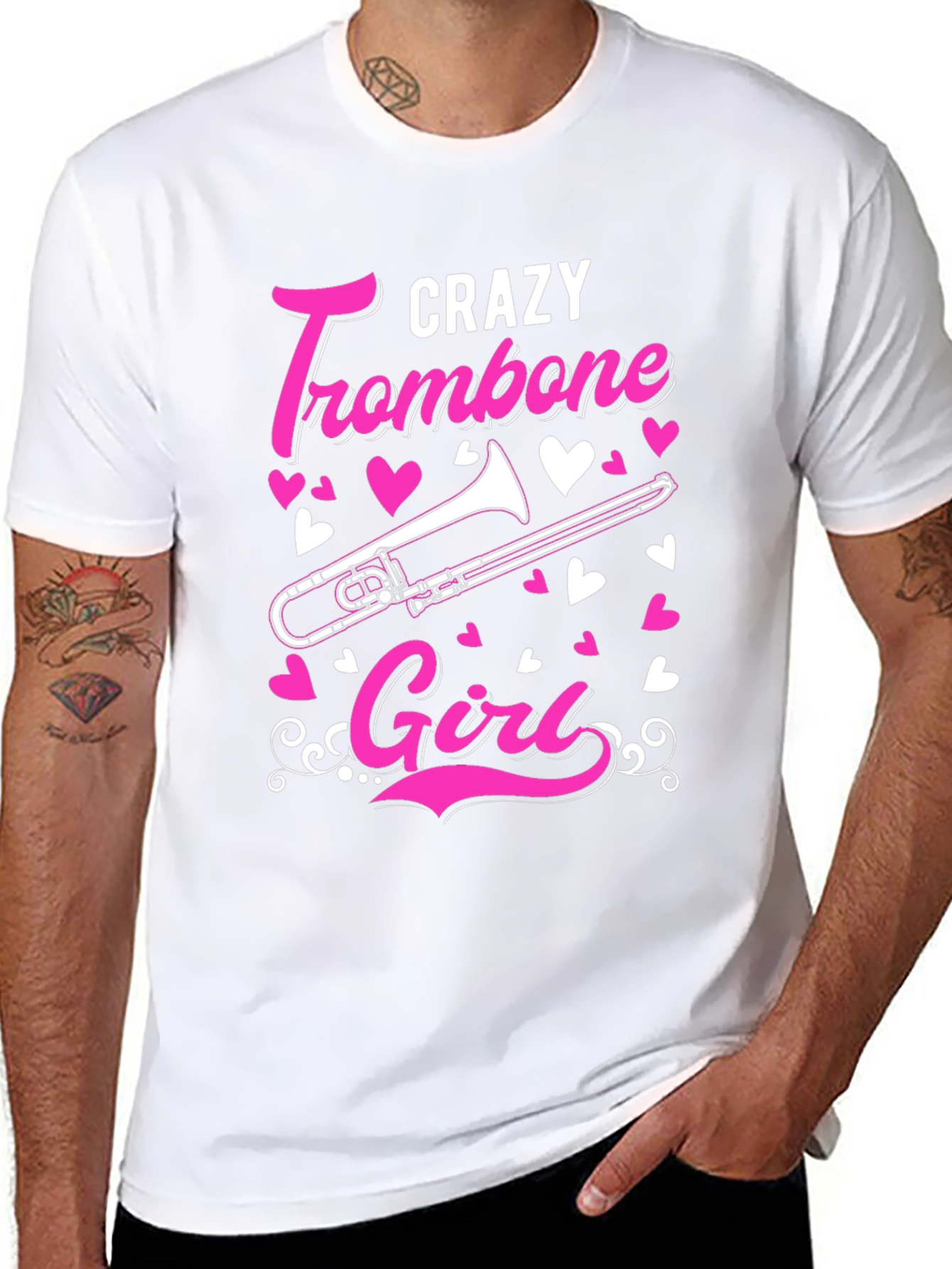 Crazy Trombone Girl T-Shirt
