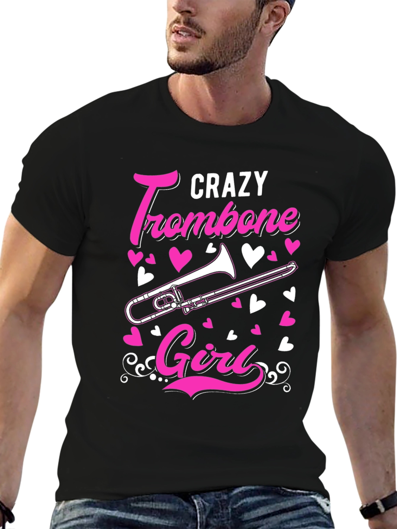 Crazy Trombone Girl T-Shirt
