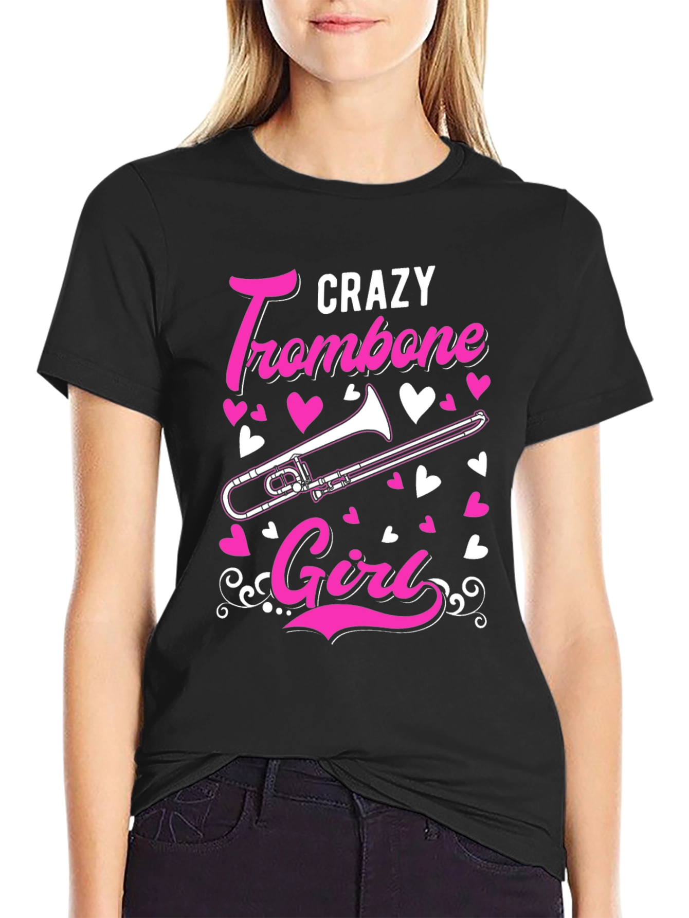 Crazy Trombone Girl T-Shirt