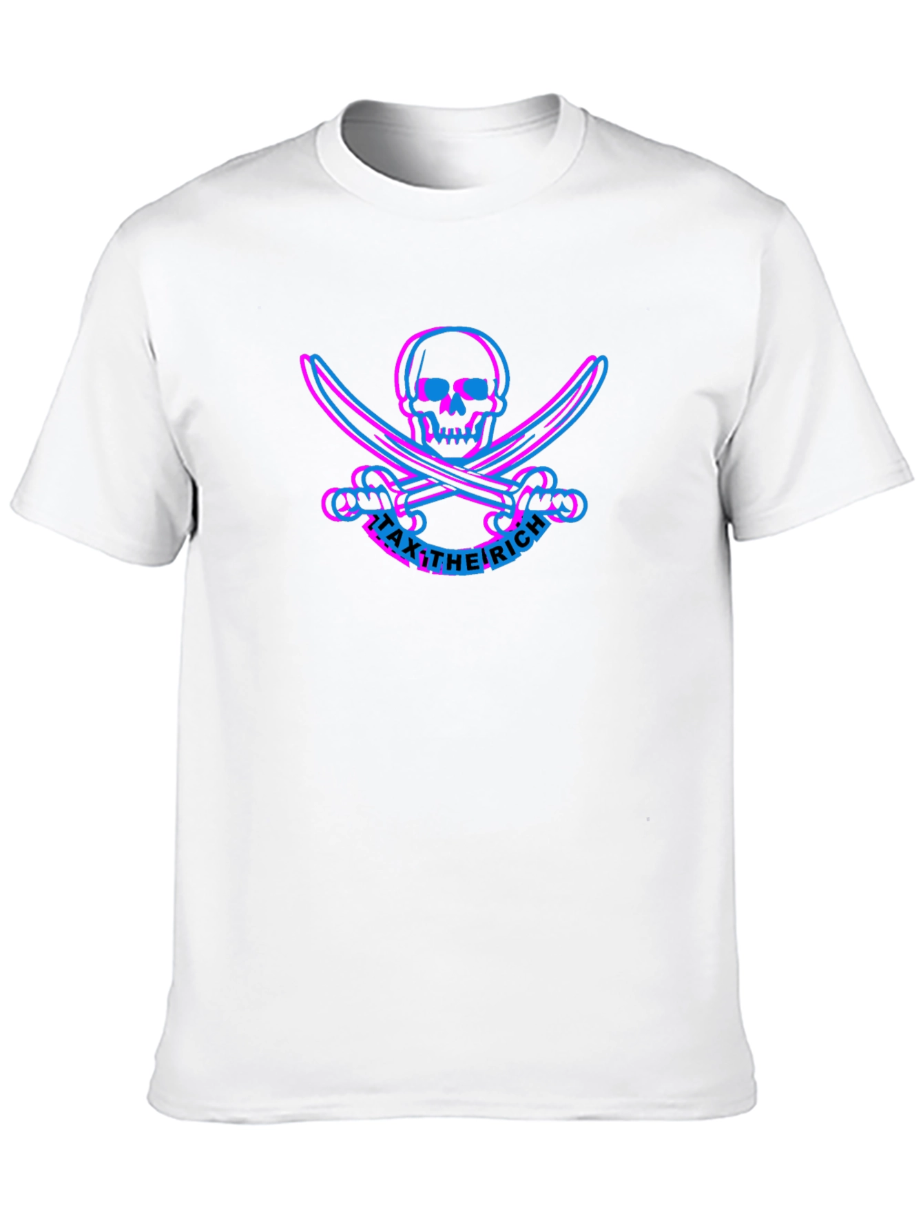Tax the Rich Skull & Swords Black T-Shirt