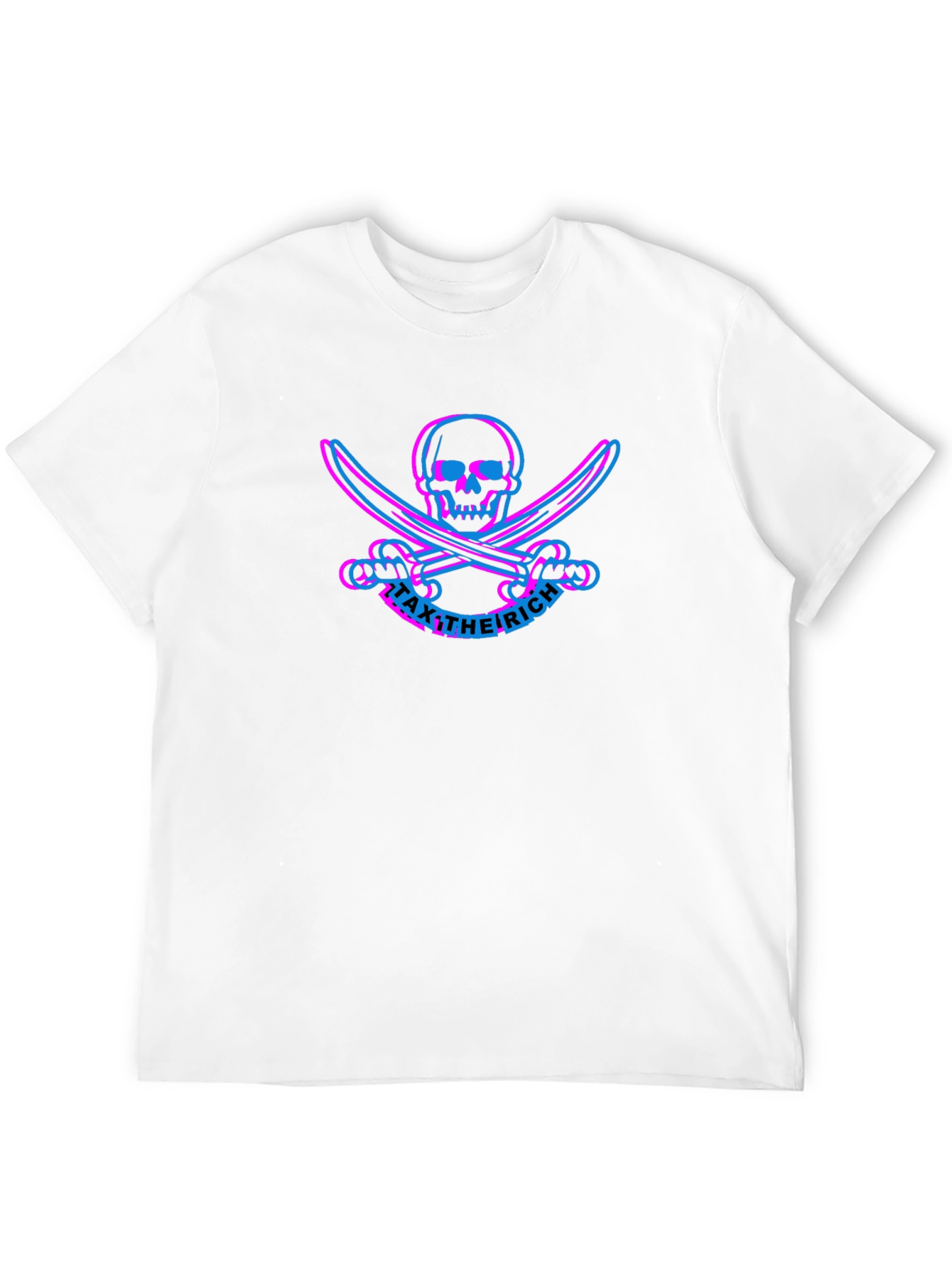 Tax the Rich Skull & Swords Black T-Shirt