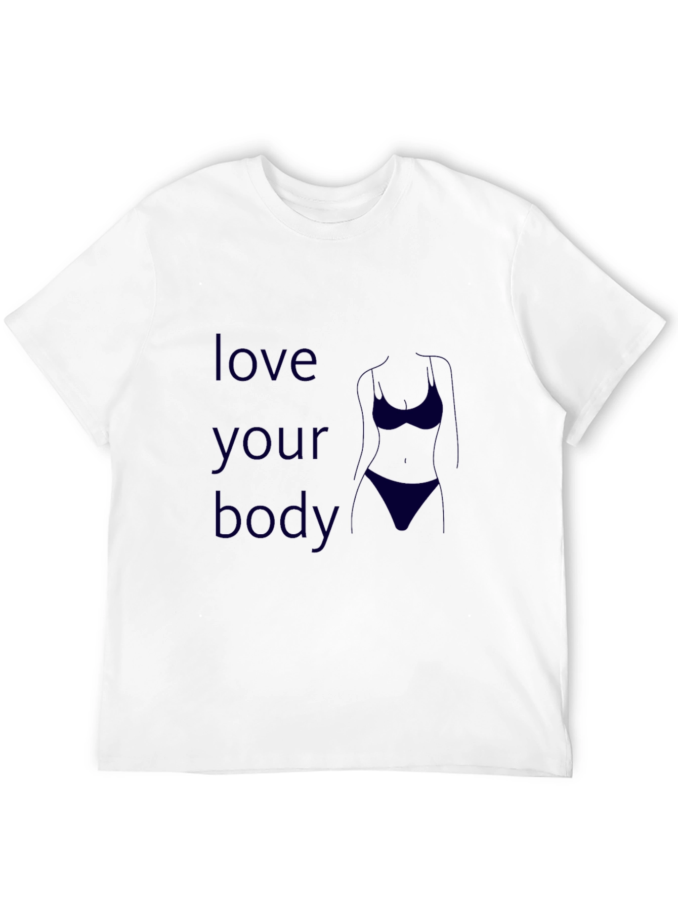 Love Your Body Graphic Tee - Black